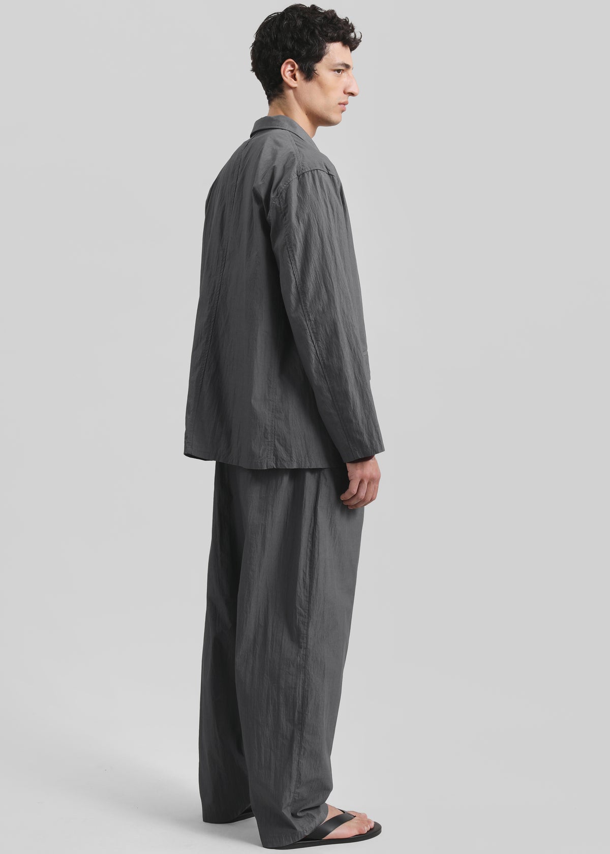 Ohio Crinkled Poplin Blazer - Slate Grey - 9