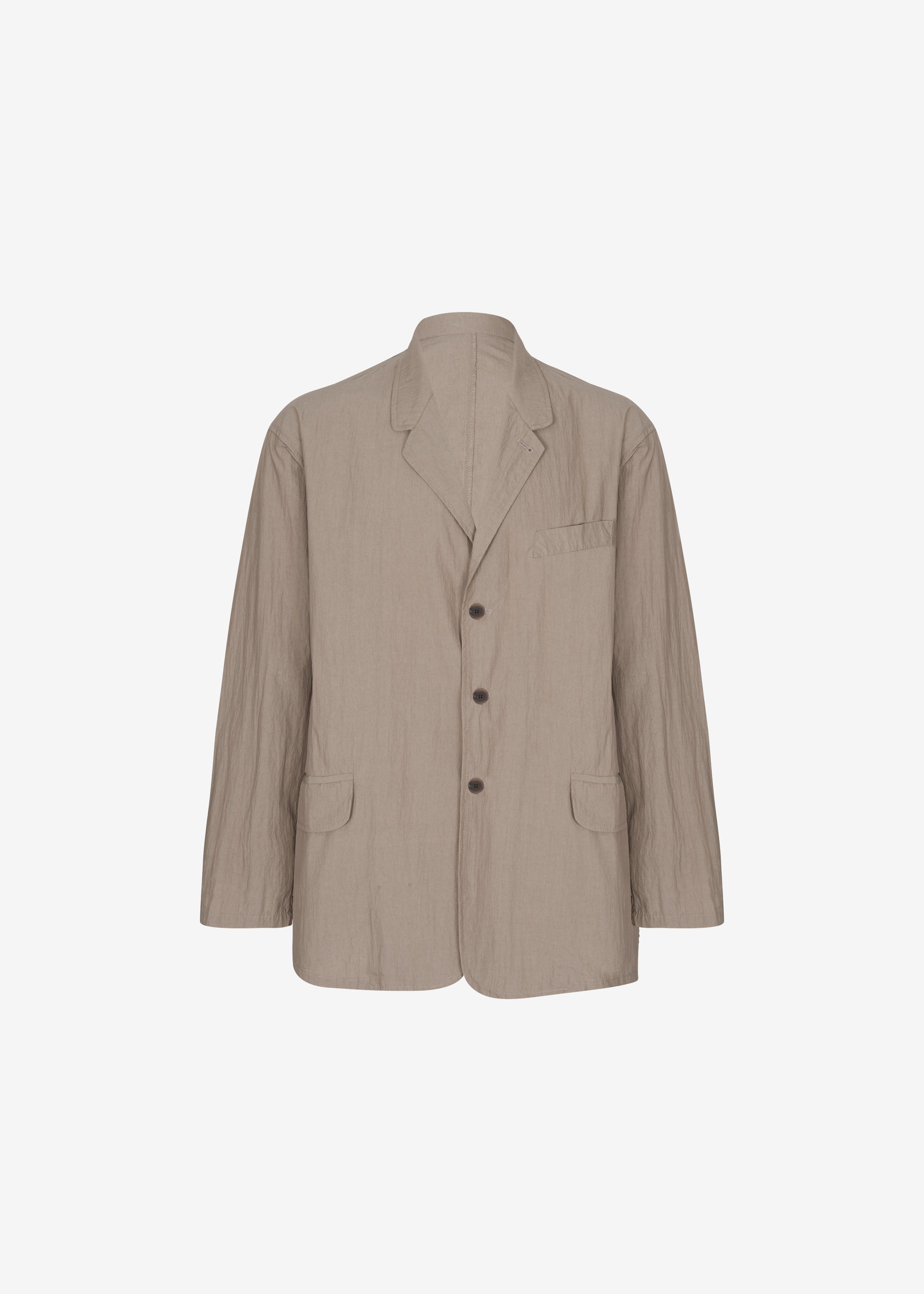 Ohio Crinkled Poplin Blazer - Taupe - 13