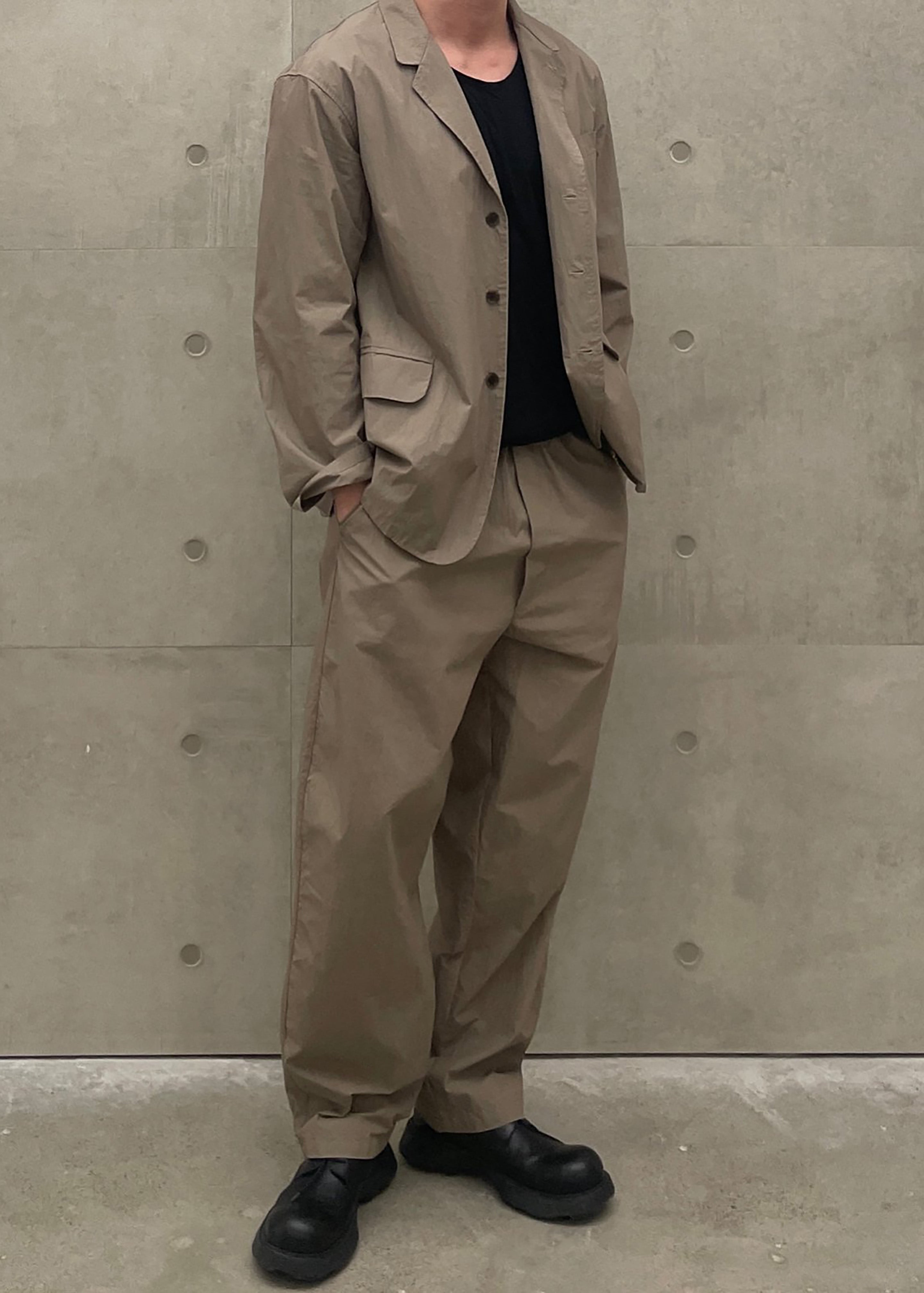 Ohio Crinkled Poplin Blazer - Taupe - 8
