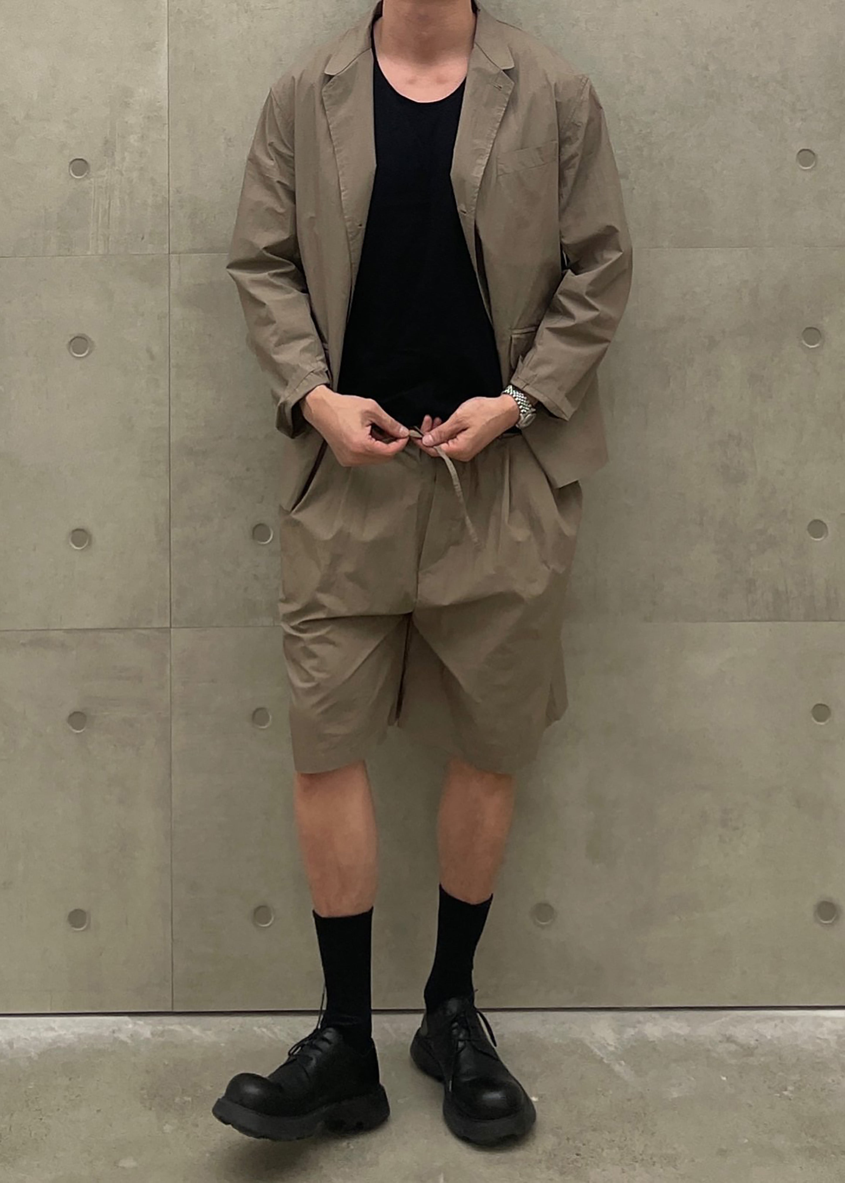 Ohio Crinkled Poplin Blazer - Taupe - 10