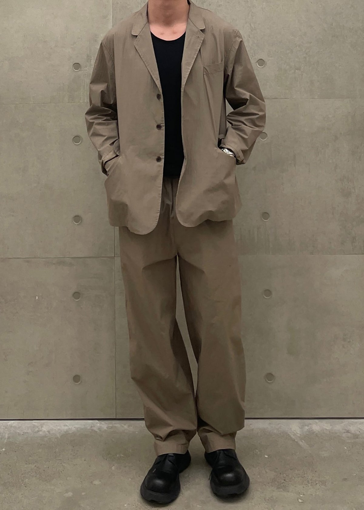 Ohio Crinkled Poplin Blazer - Taupe - 9