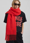 Olari Alpaca Blend Scarf - Red