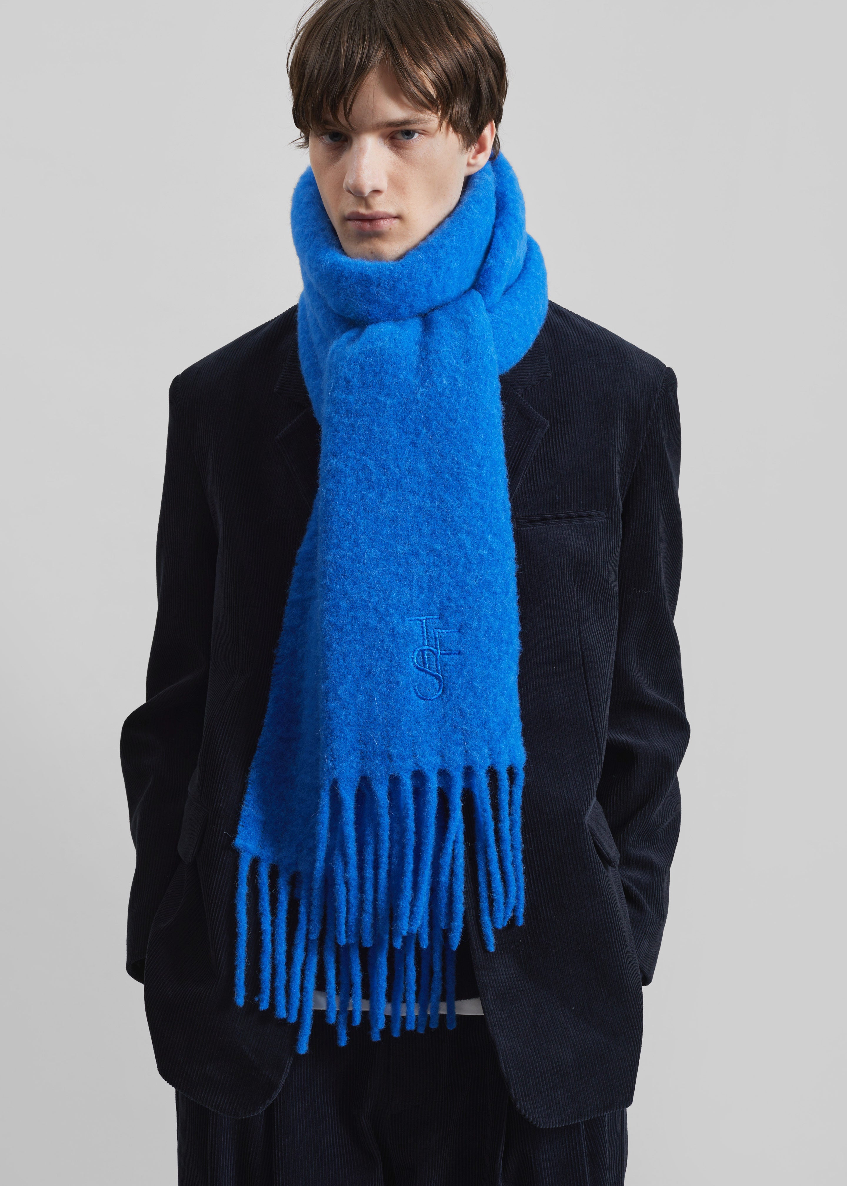 Olari Alpaca Blend Scarf - Royal Blue – The Frankie Shop Europe