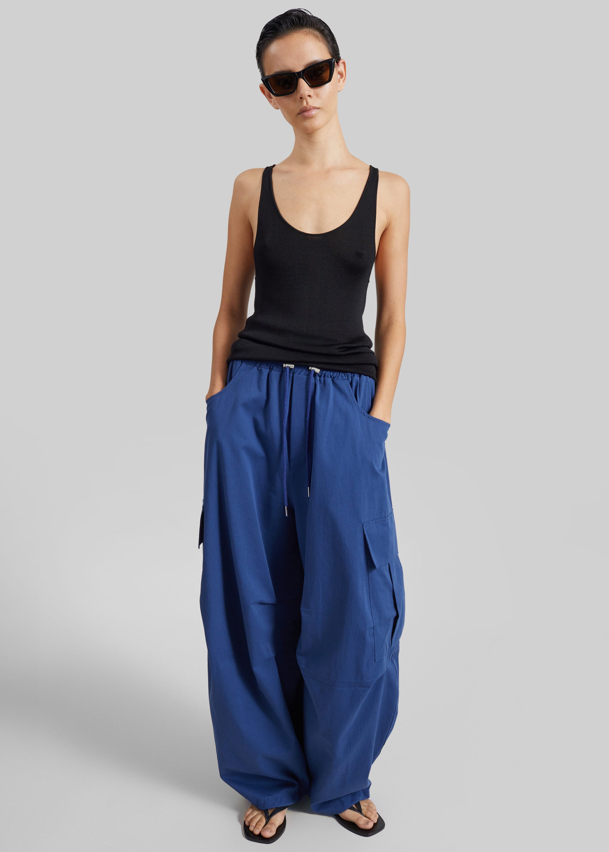 Shop the look image for Olby Drawstring Cargo Pants - Cobalt