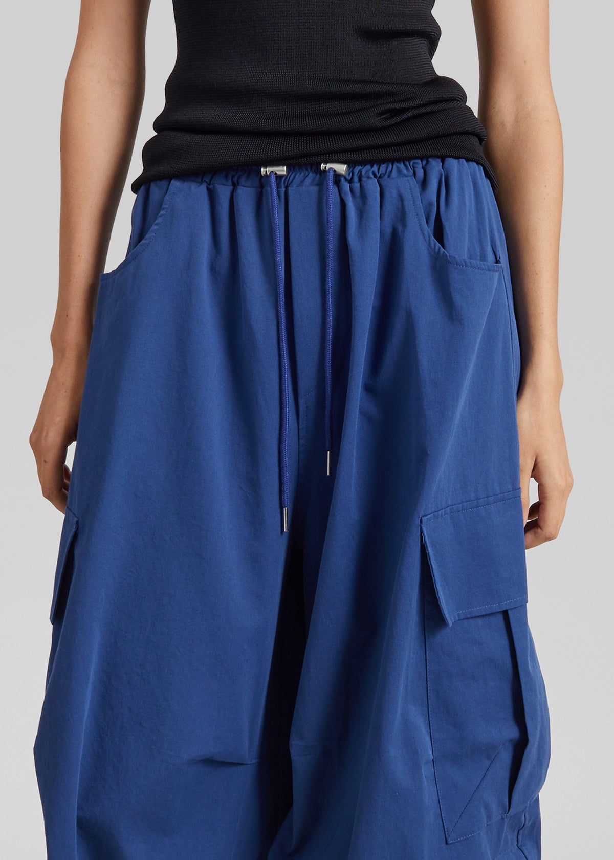 Olby Drawstring Cargo Pants - Cobalt - 3