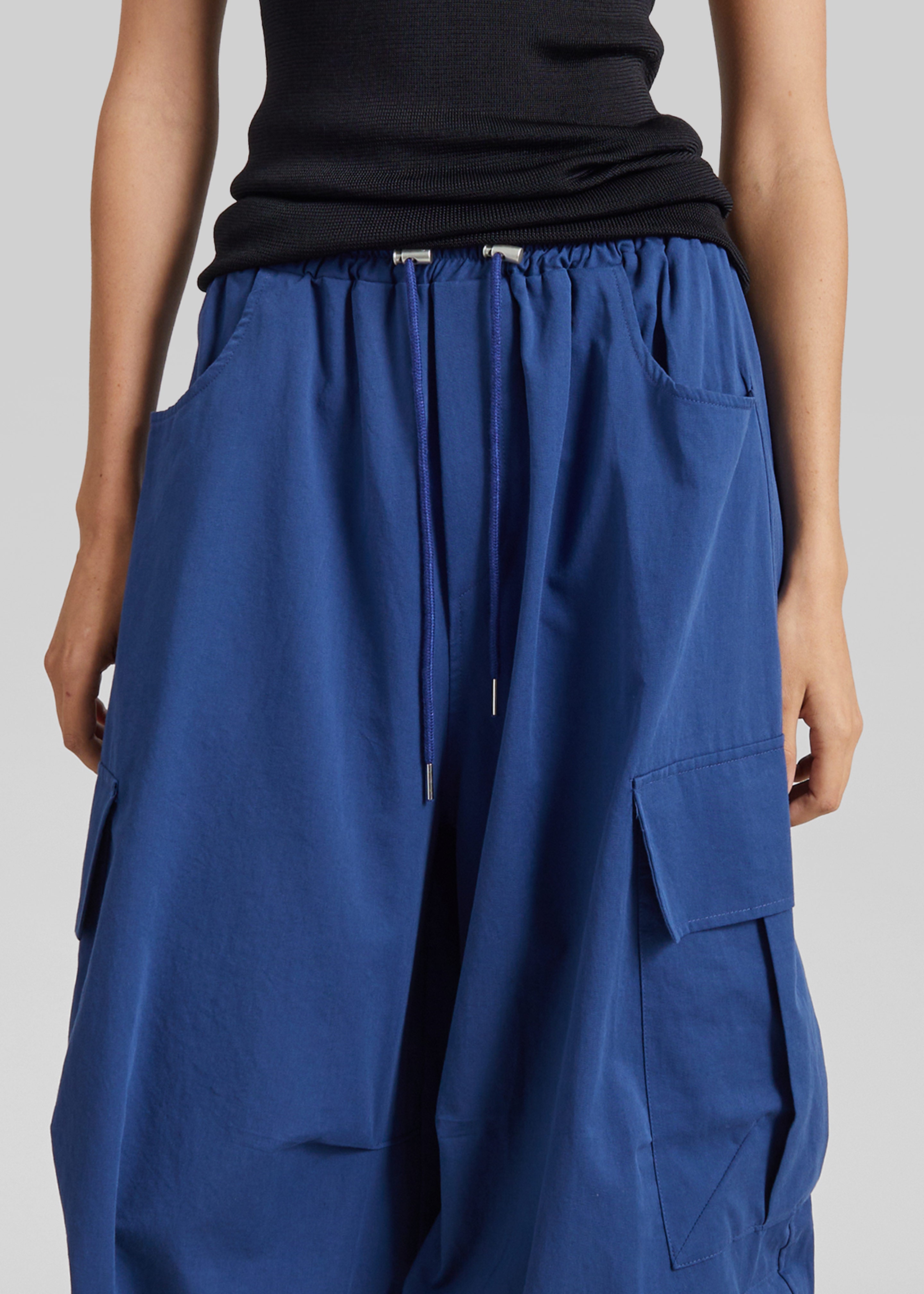 Olby Drawstring Cargo Pants - Cobalt - 3