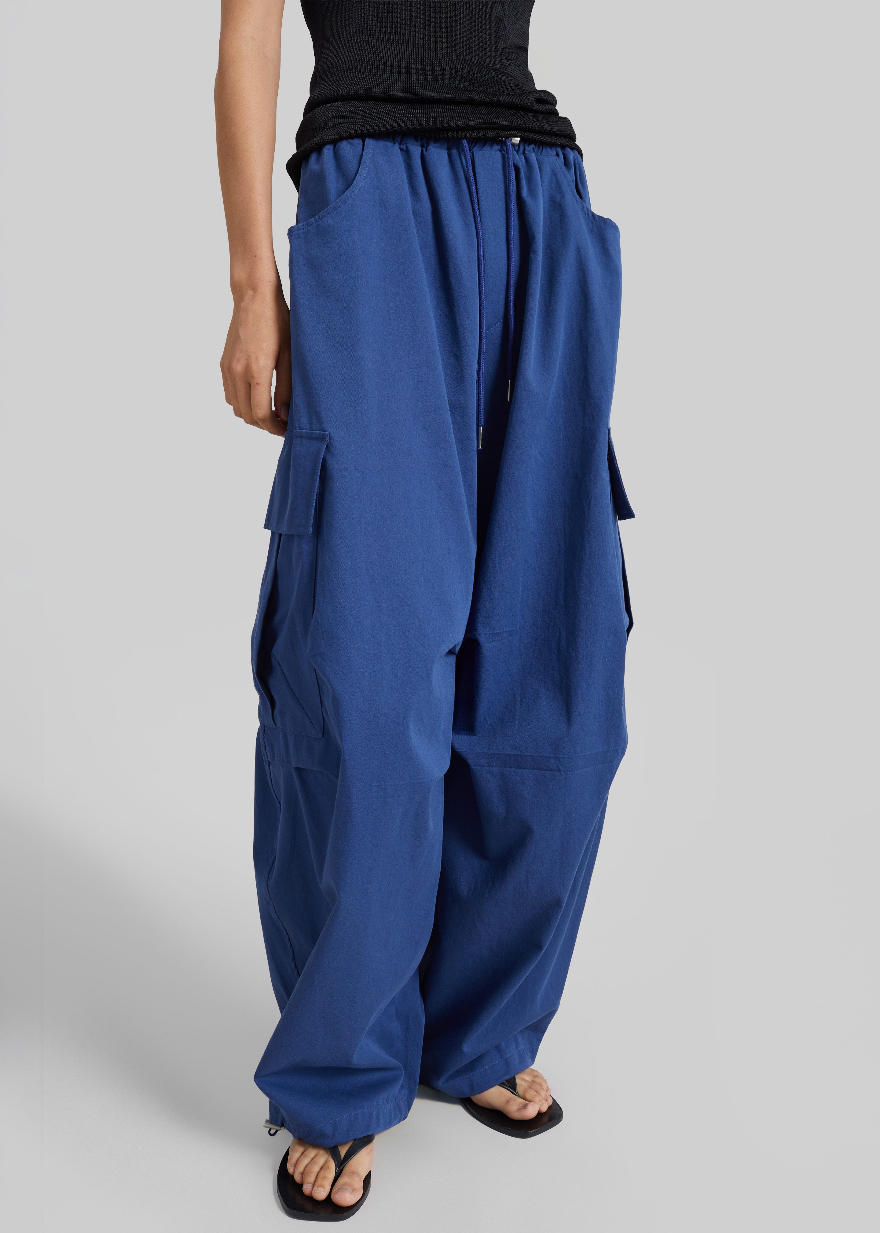 Olby Drawstring Cargo Pants - Cobalt - 4