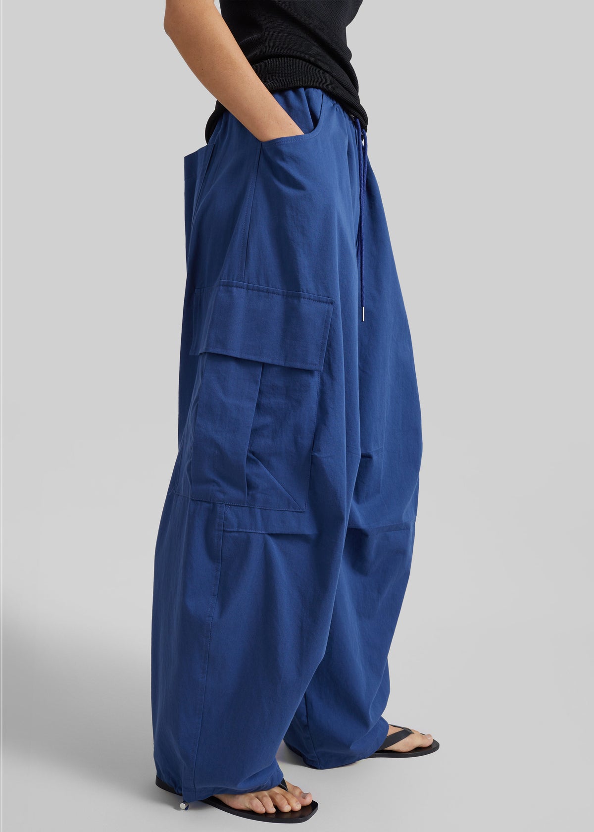 Olby Drawstring Cargo Pants - Cobalt - 2