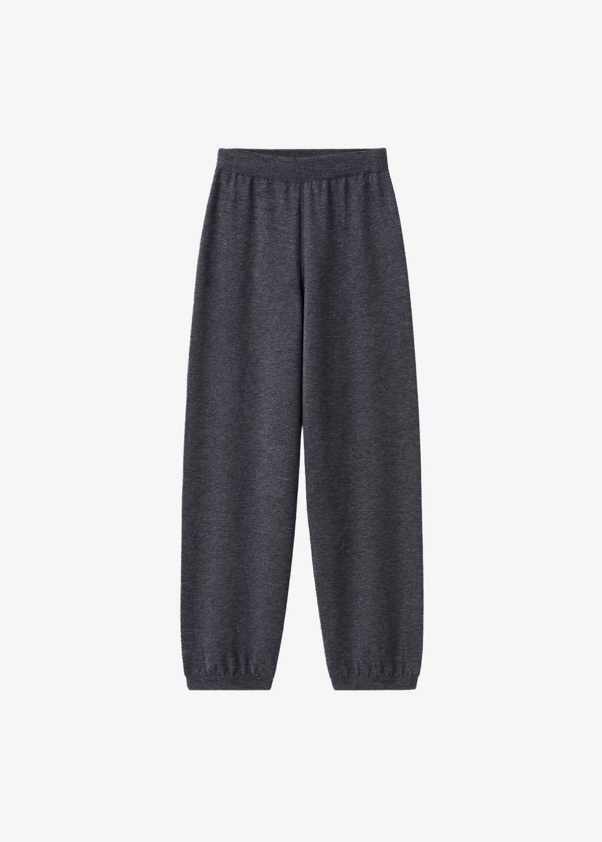 Olia Knit Joggers - Dark Grey Melange - 6