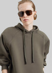 Olian Neoprene Hoodie - Dark Olive