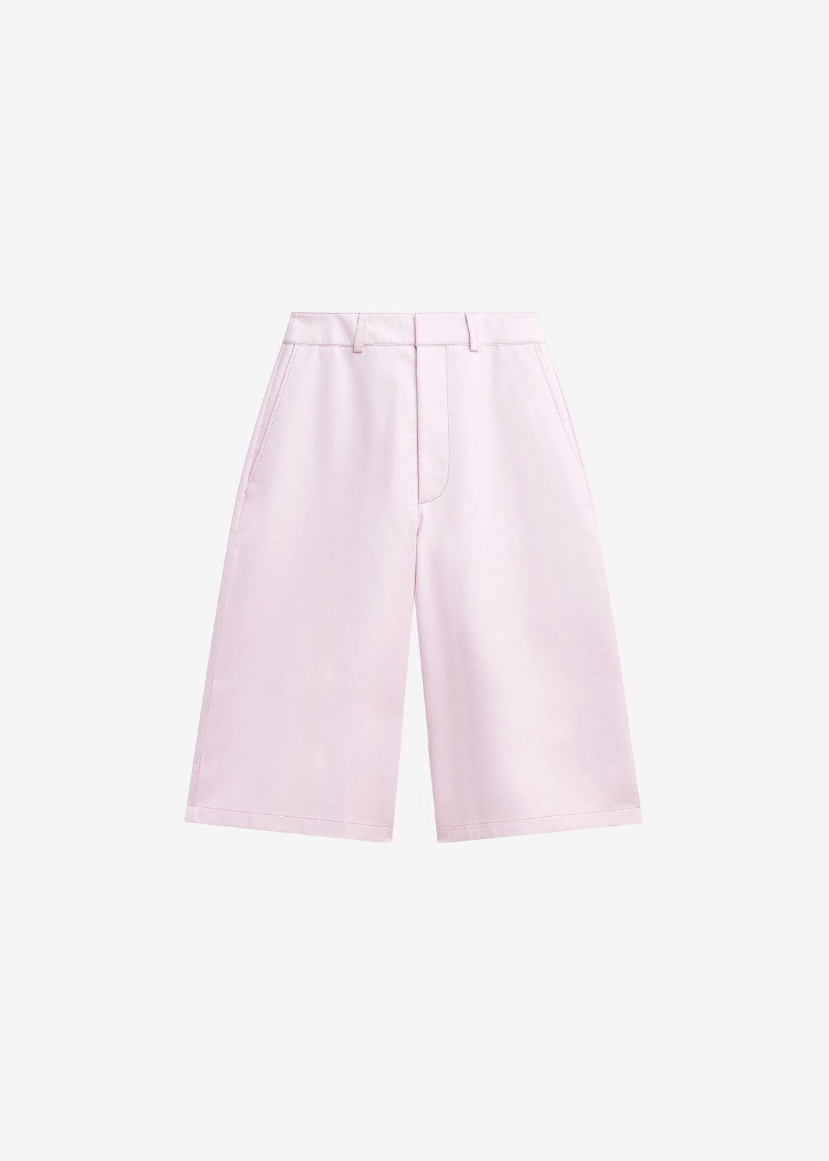 Olivia Leather Bermuda Shorts - Faded Pink - 8