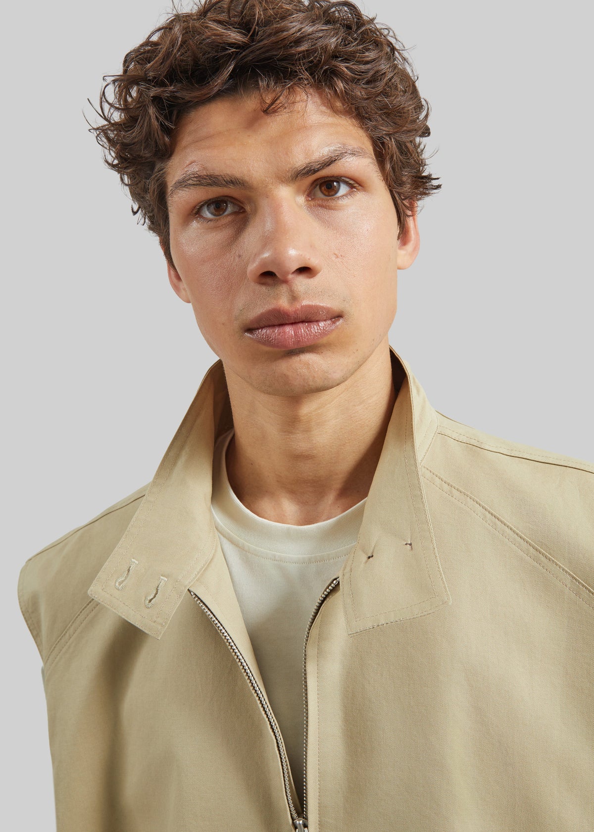 Oltrano Sleeveless Jacket - Beige - 4