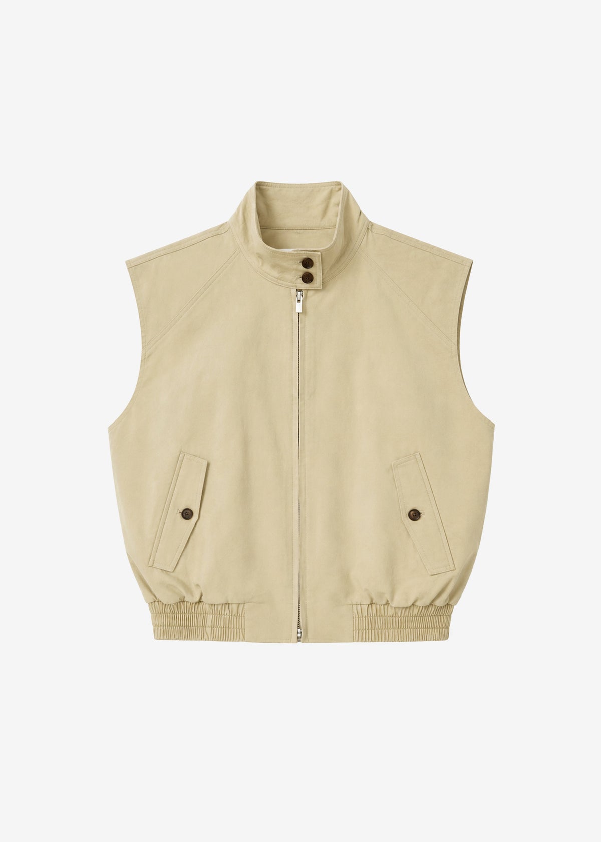 Oltrano Sleeveless Jacket - Beige - 11