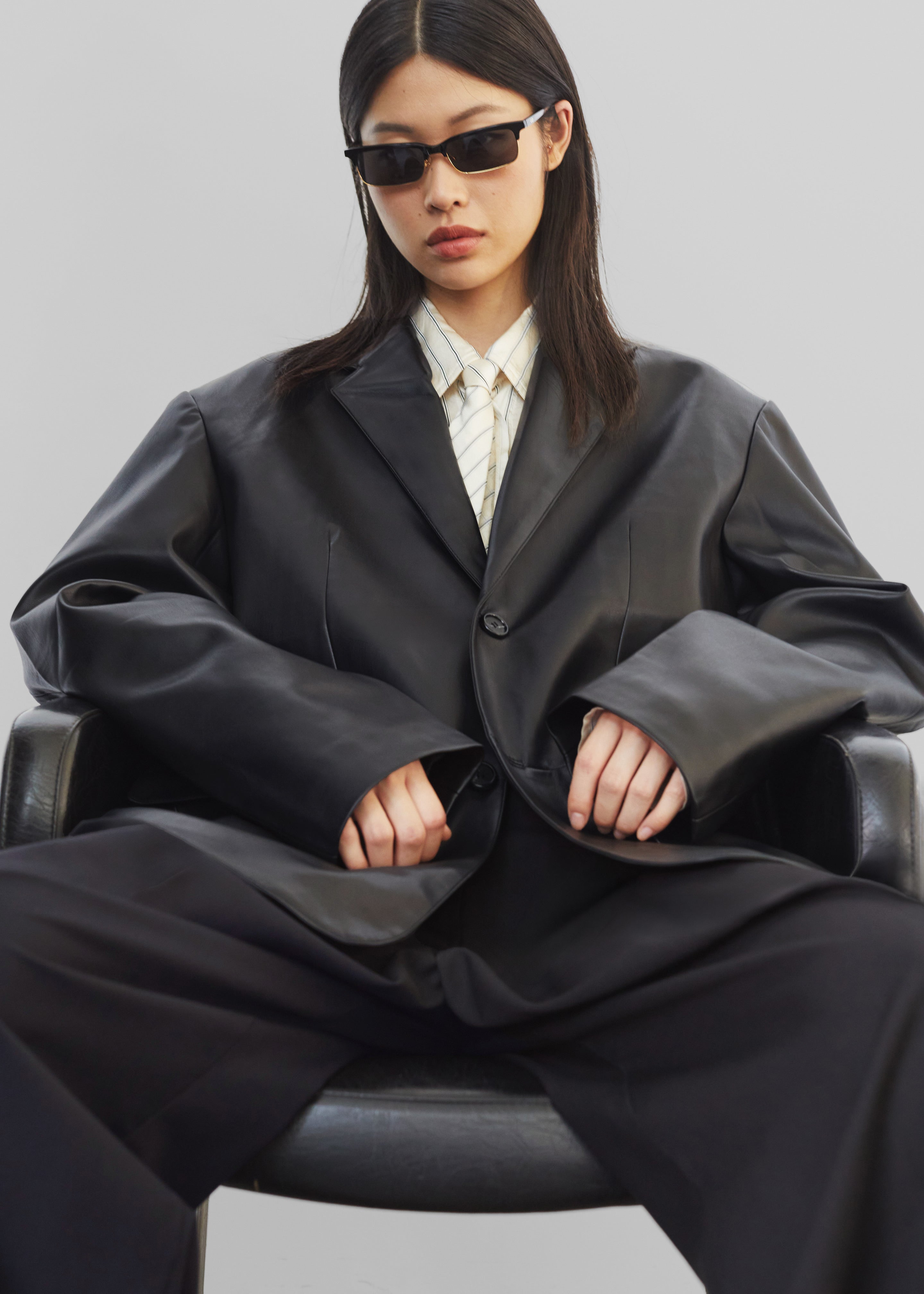 Olympia Blazer - Black – The Frankie Shop Europe