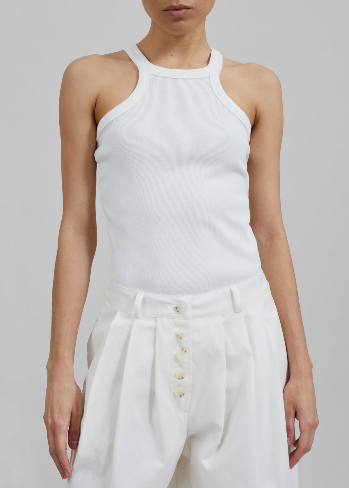 Omi Halter Tank Top - White - 4