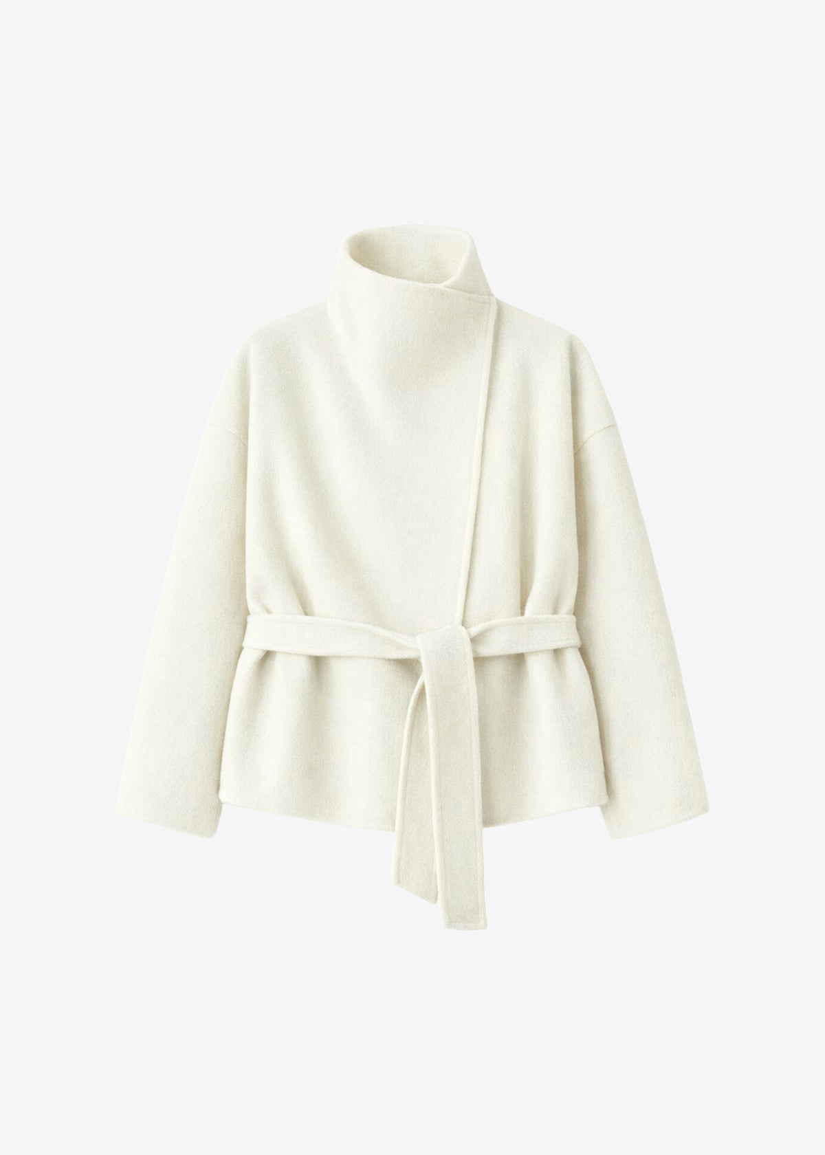 Onelle Wool Short Coat - White