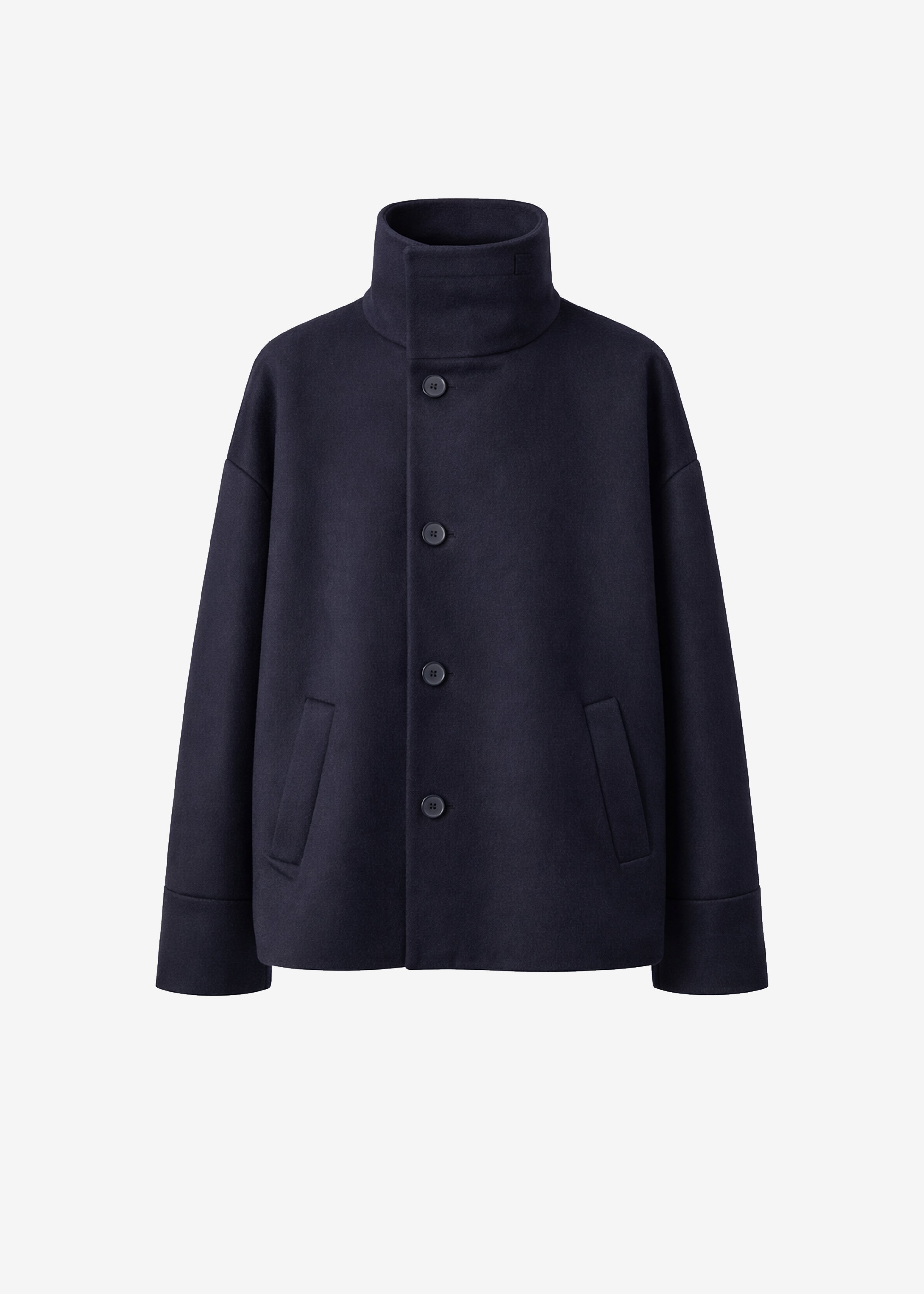 Onna Wool Short Coat - Navy – The Frankie Shop Europe