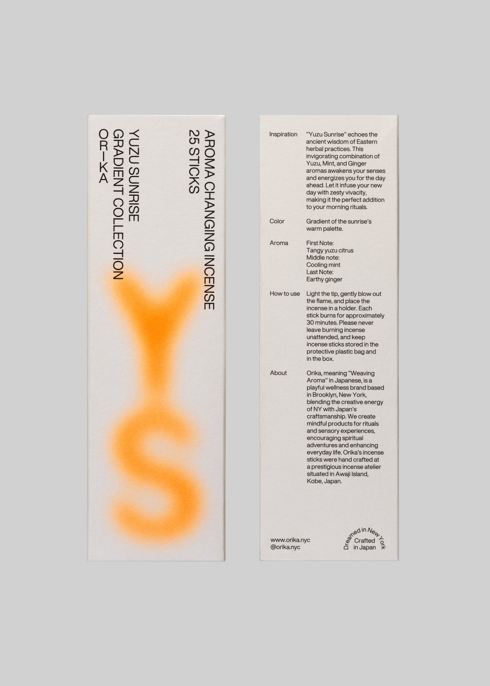 Orika Incense - Yuzu Sunrise - 1