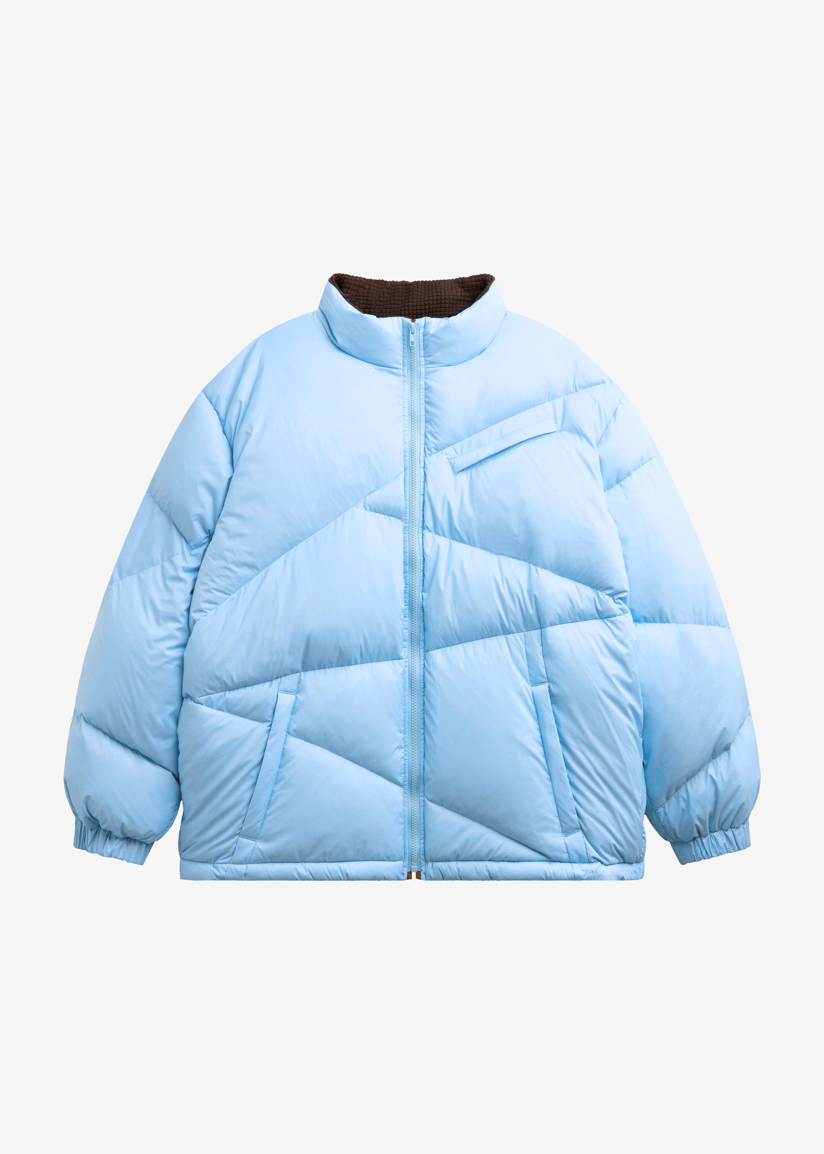 Orino Oversized Puffer Jacket - Blue - 9