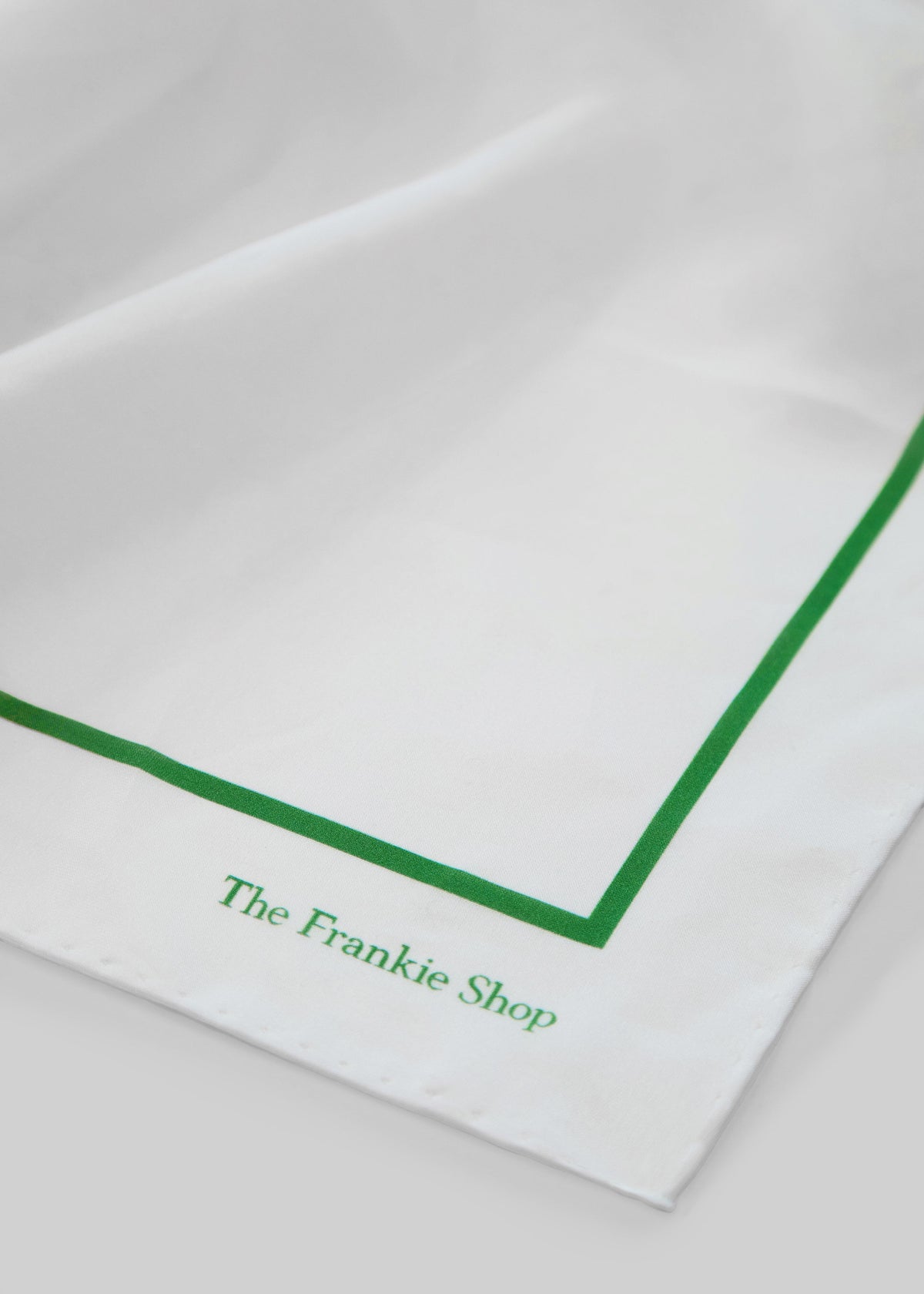Oris Silk Scarf - White/Green