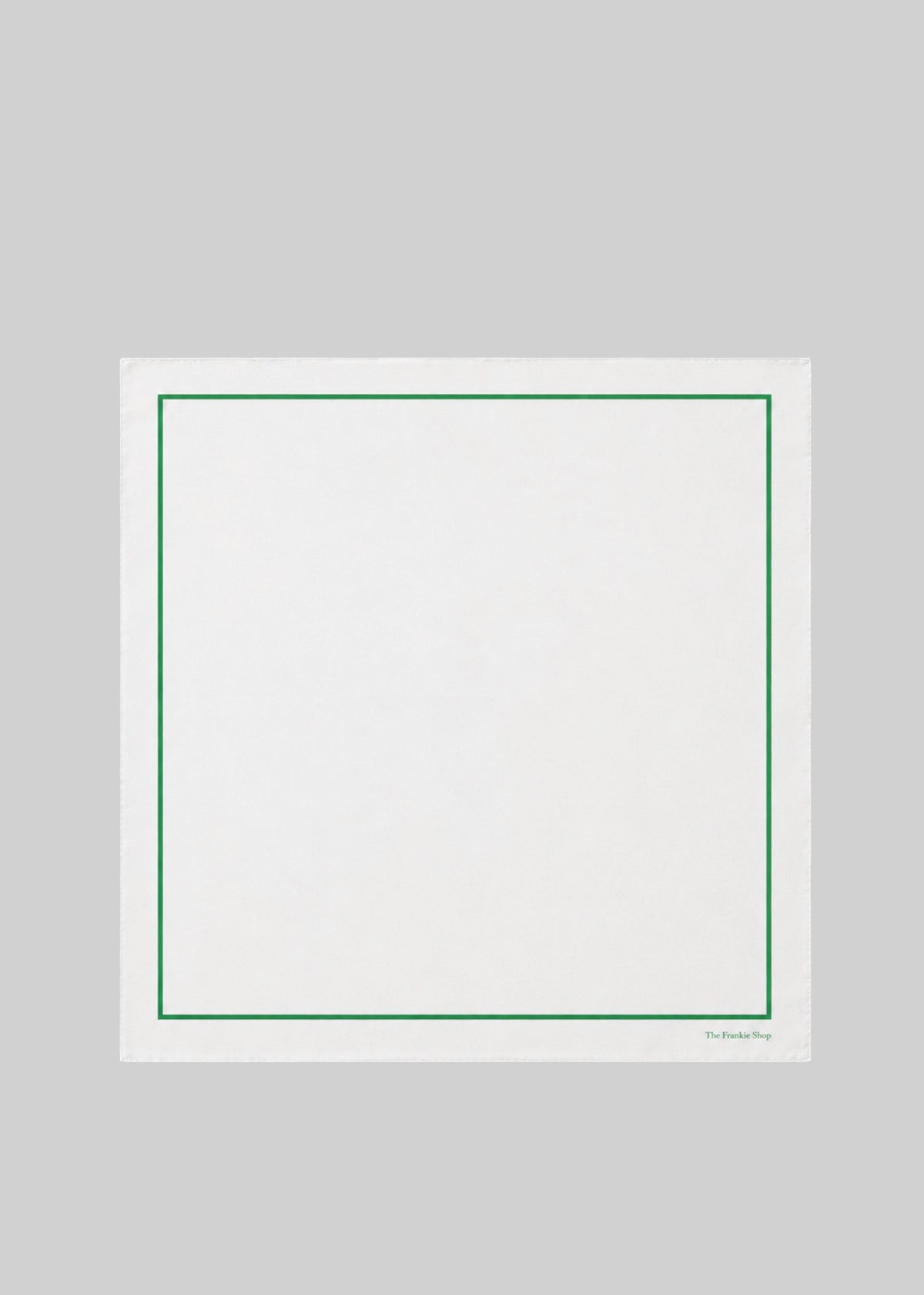 Oris Silk Scarf - White/Green