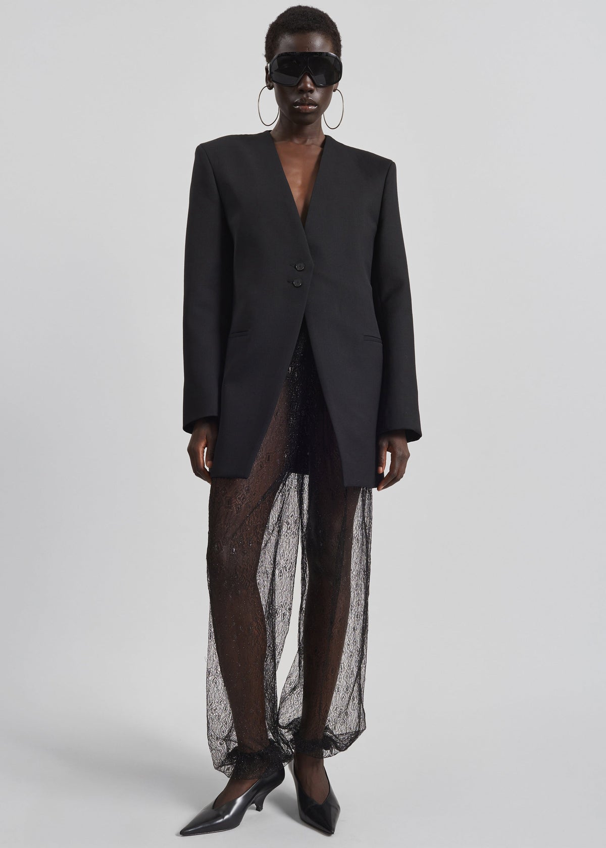 Orissa Lace Balloon Pants - Black - 4