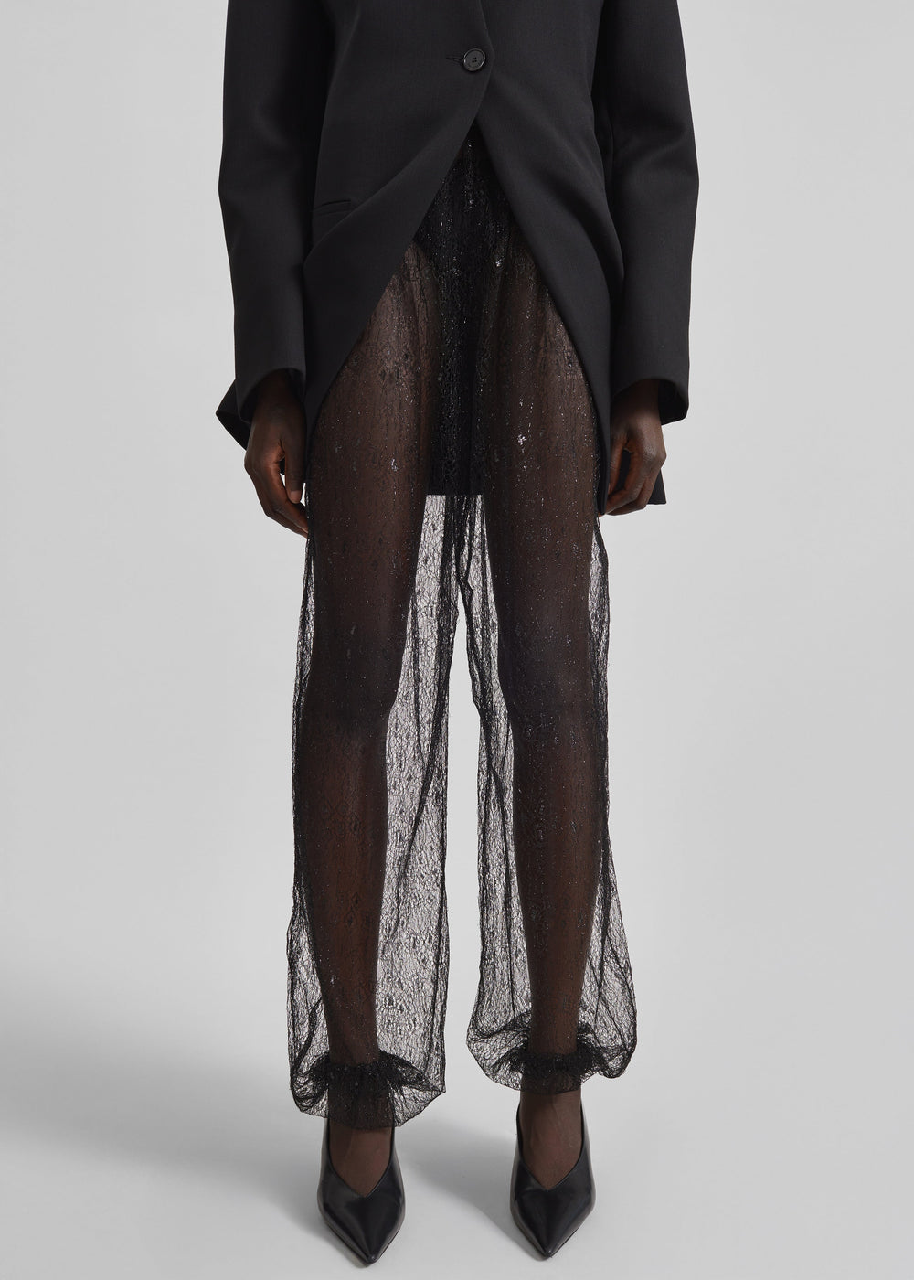 Orissa Lace Balloon Pants - Black - 1