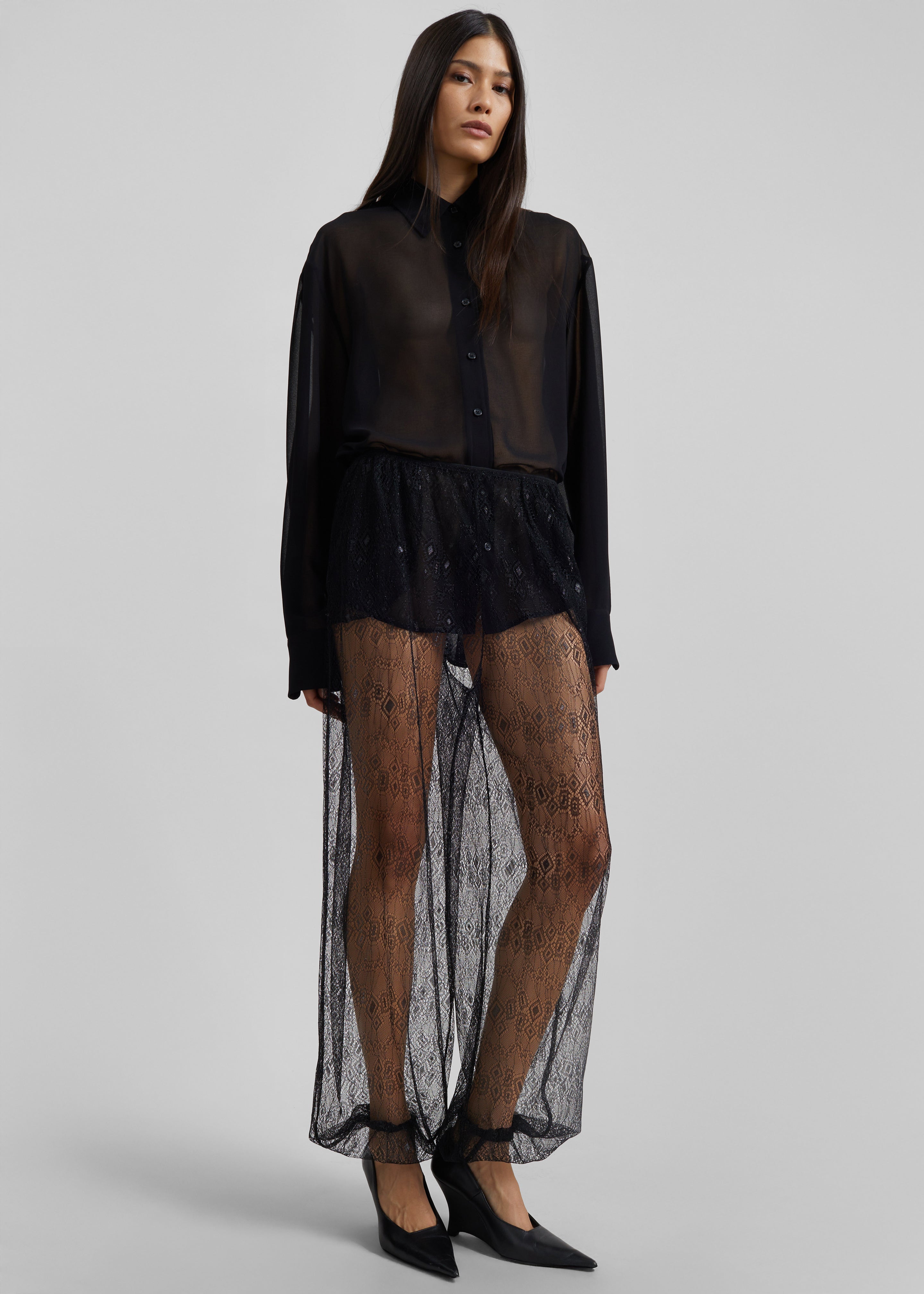 Orissa Lace Balloon Pants - Black - 10