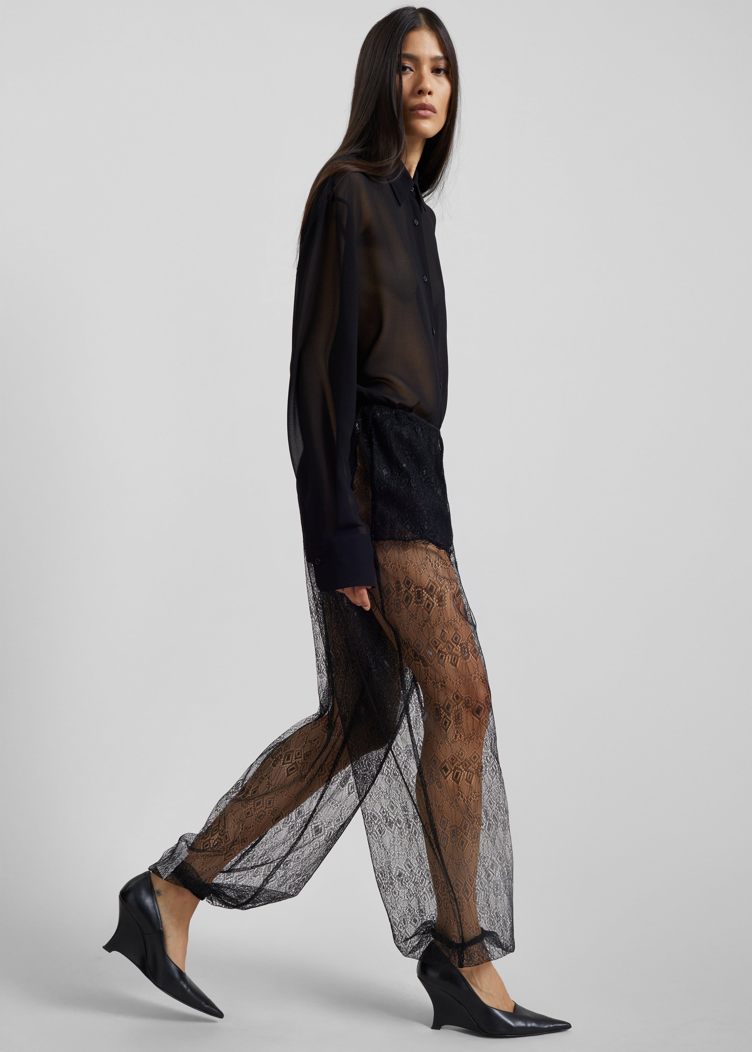 Orissa Lace Balloon Pants - Black - 7