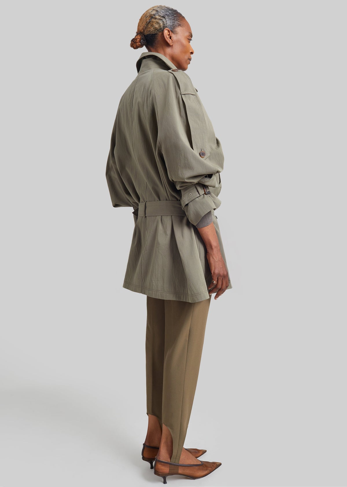 Orival Short Trench - Dark Olive
