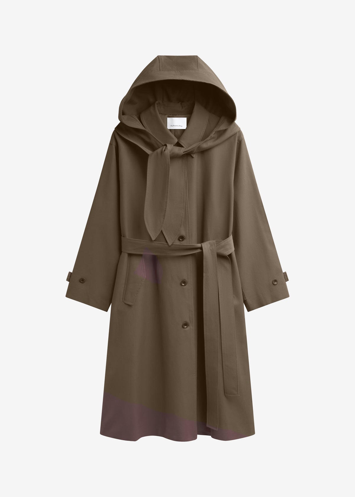 Orly Detachable Hood Trench Coat - Brown - 9