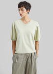 Ornan V-Neck Knit Pullover - Sage