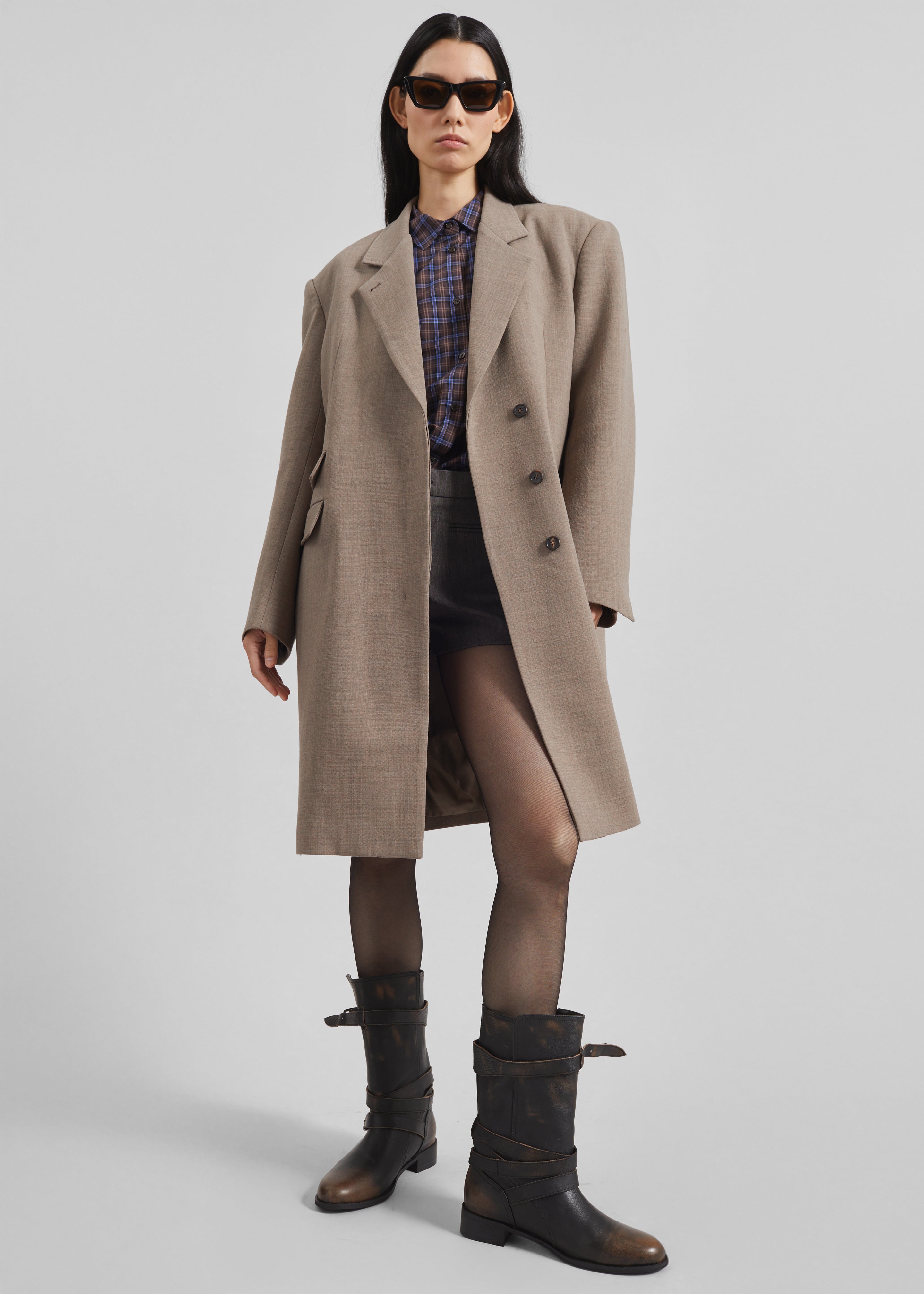 Orsta Wool Coat - Beige - 3