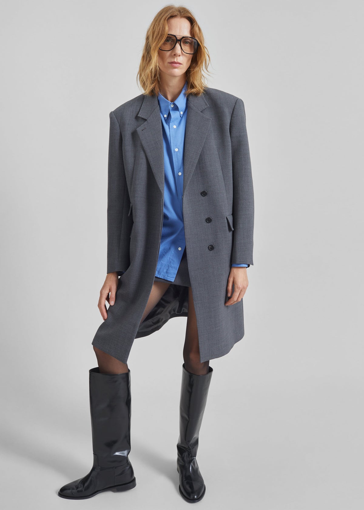 Orsta Wool Coat - Grey - 6