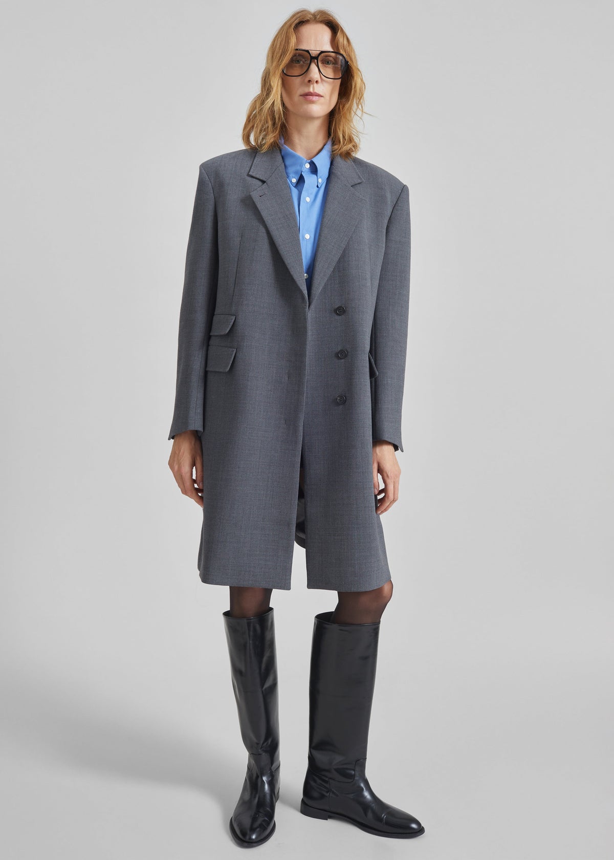 Orsta Wool Coat - Grey - 5