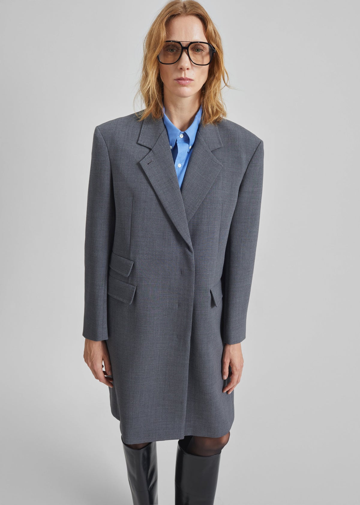 Orsta Wool Coat - Grey - 4