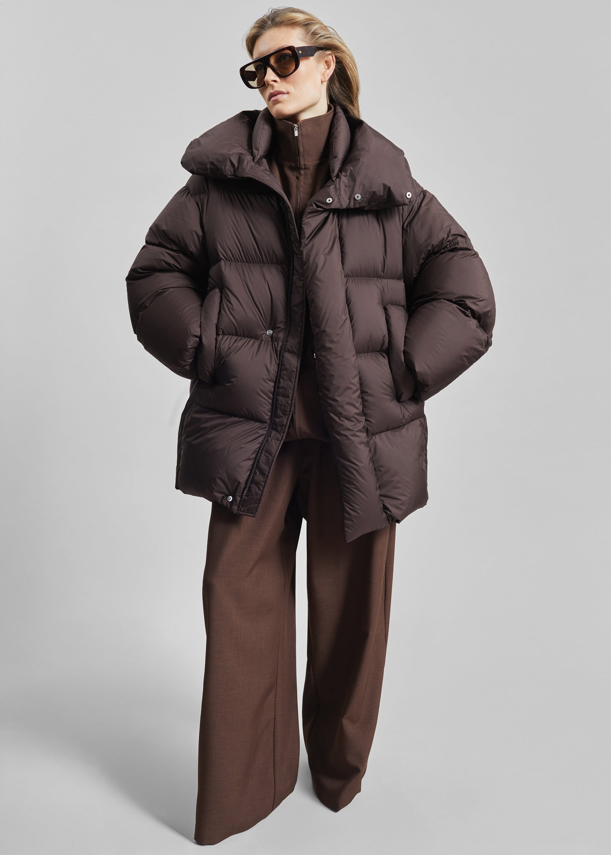 Shop the look image for Ortler Puffer Jacket - Brown