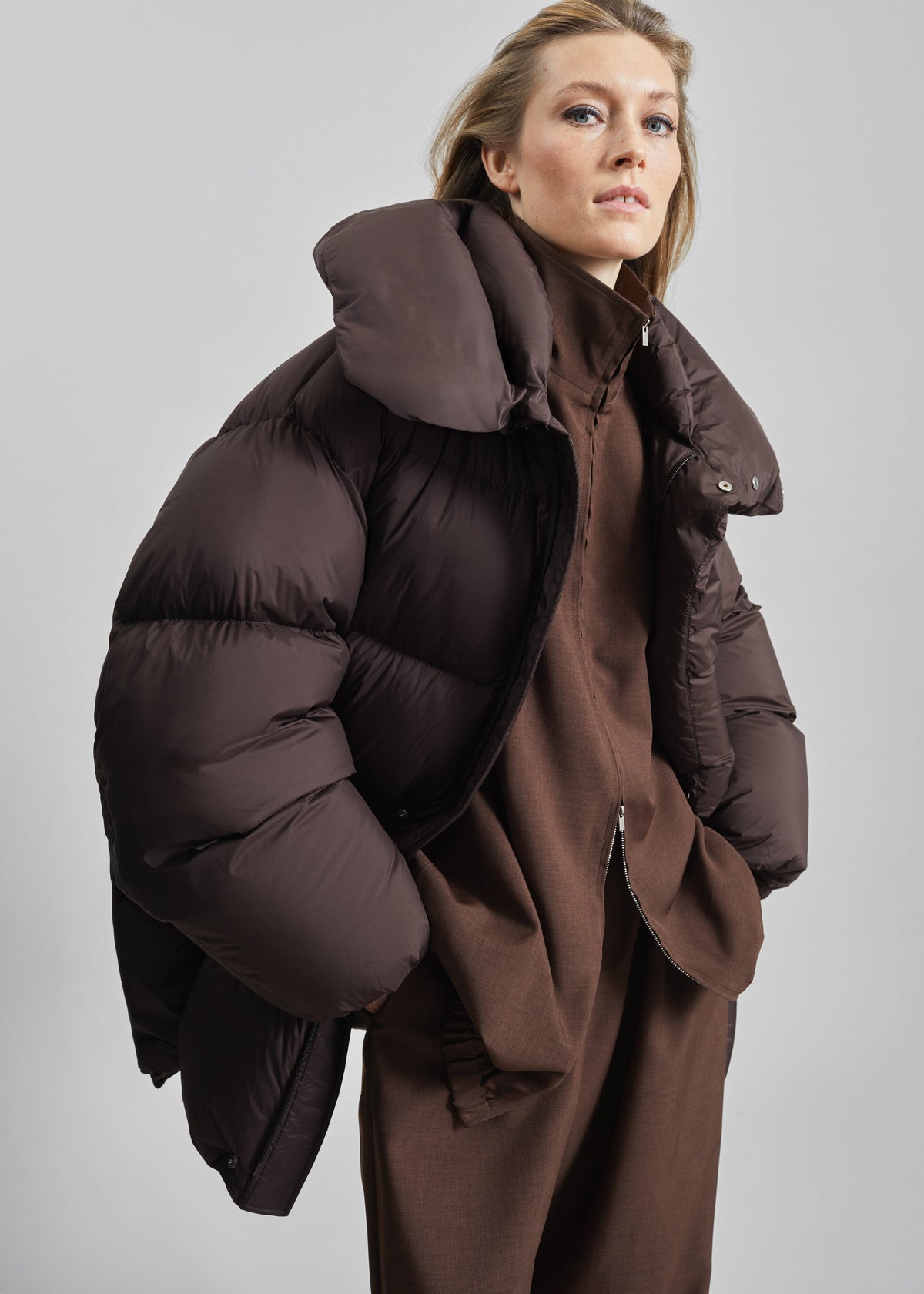 Ortler Puffer Jacket - Brown - 4