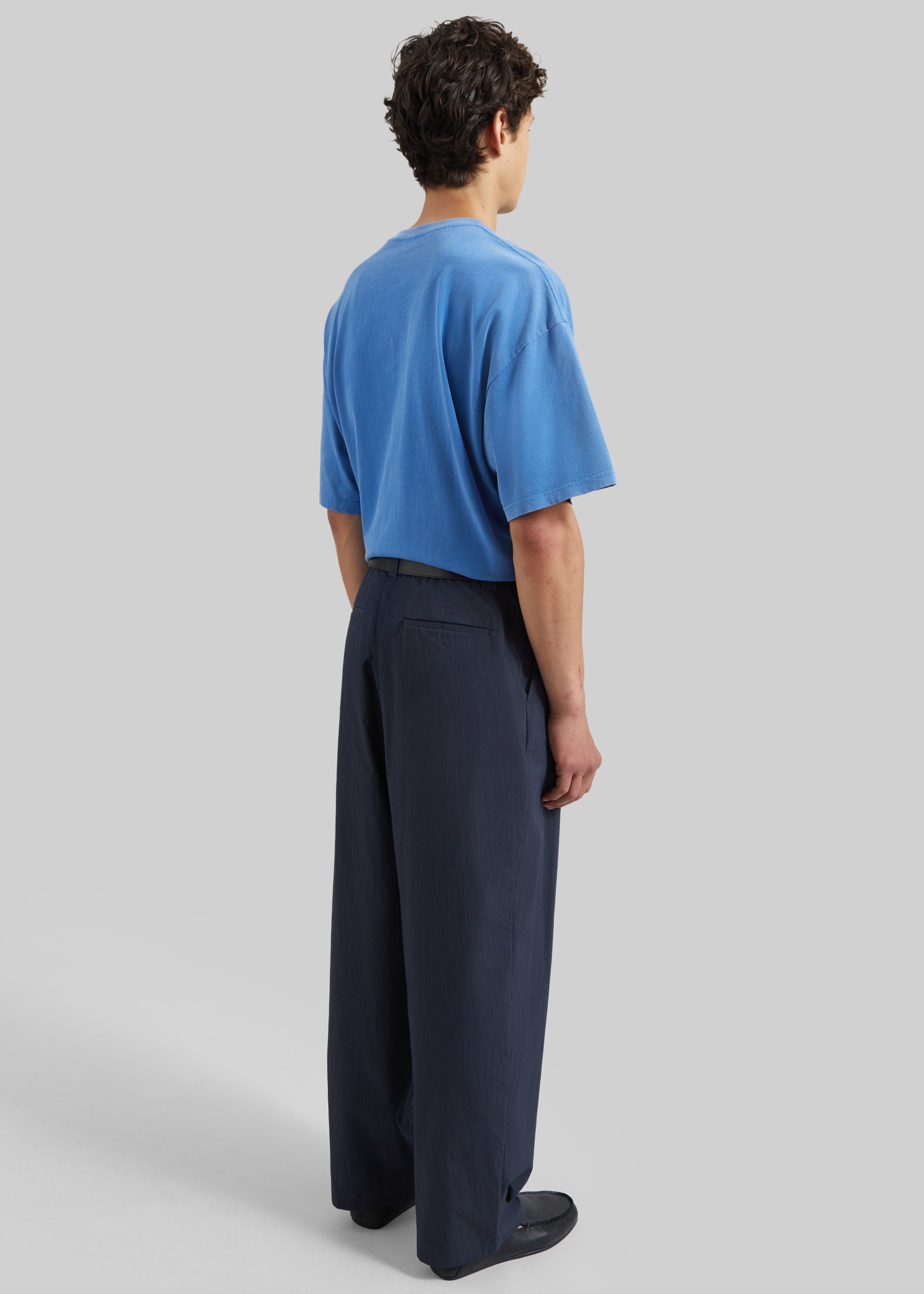 Osaka Pleated Pants - Navy - 6