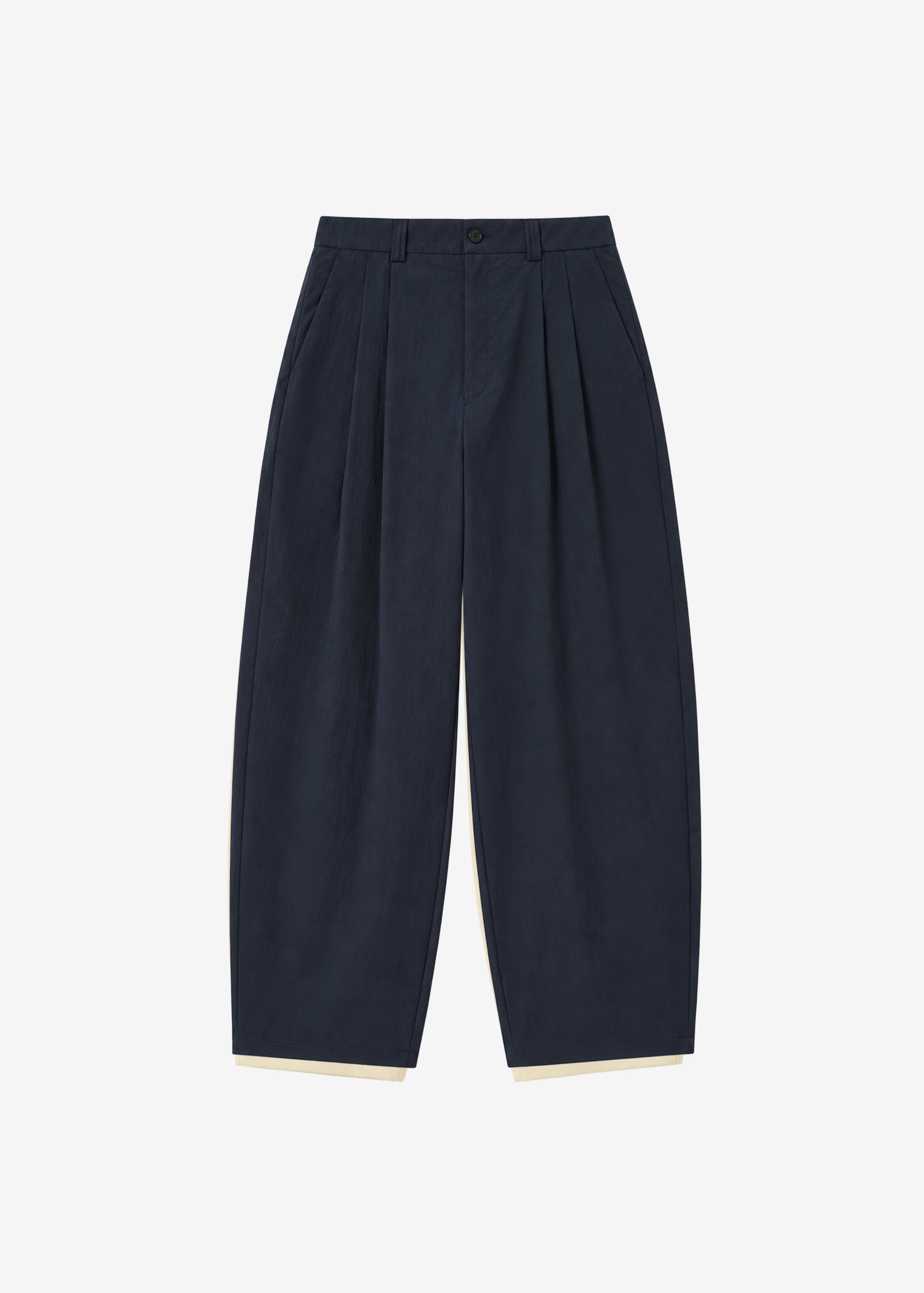 Osaka Pleated Pants - Navy - 7