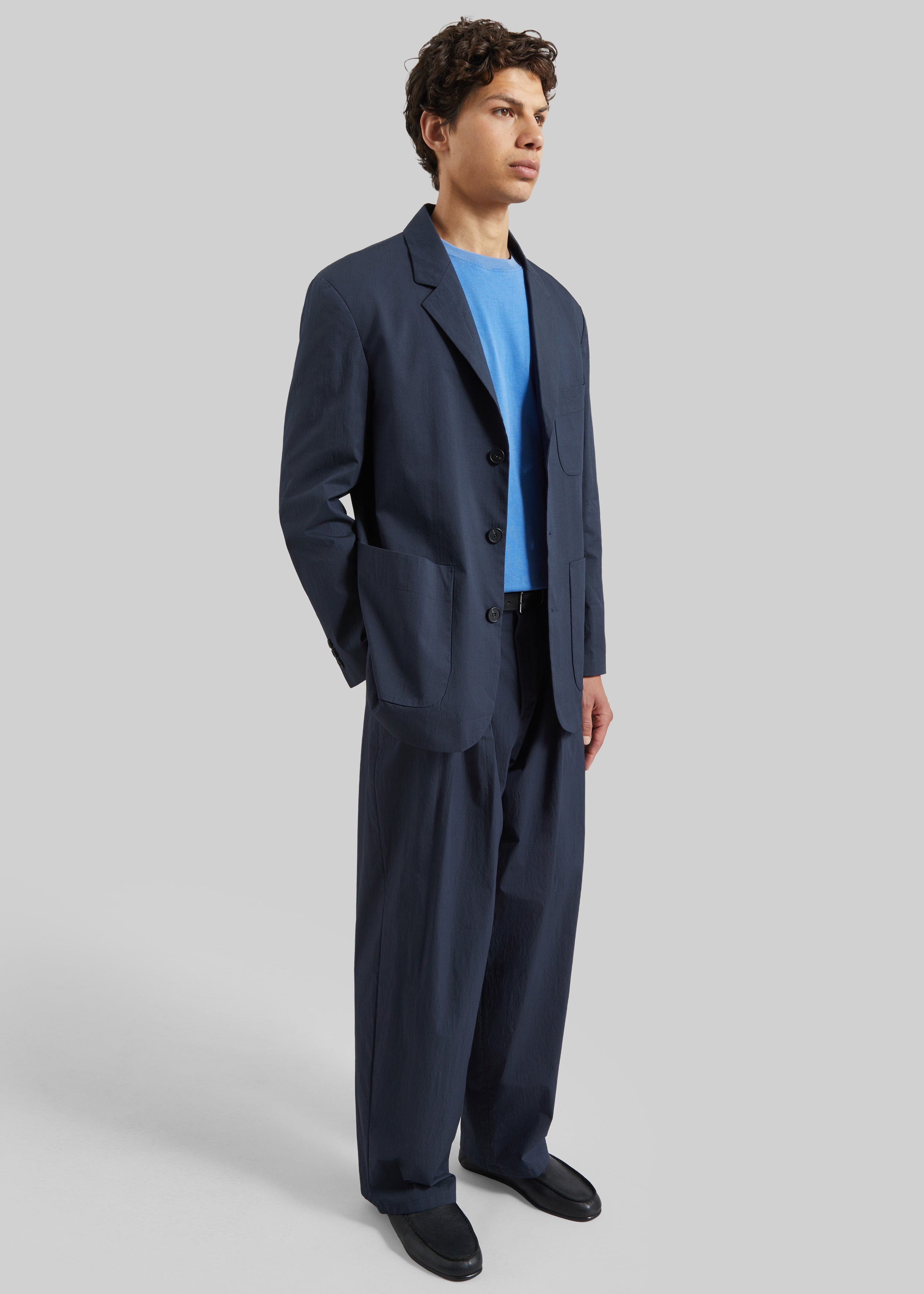 Osaka Single Breasted Blazer - Navy - 2