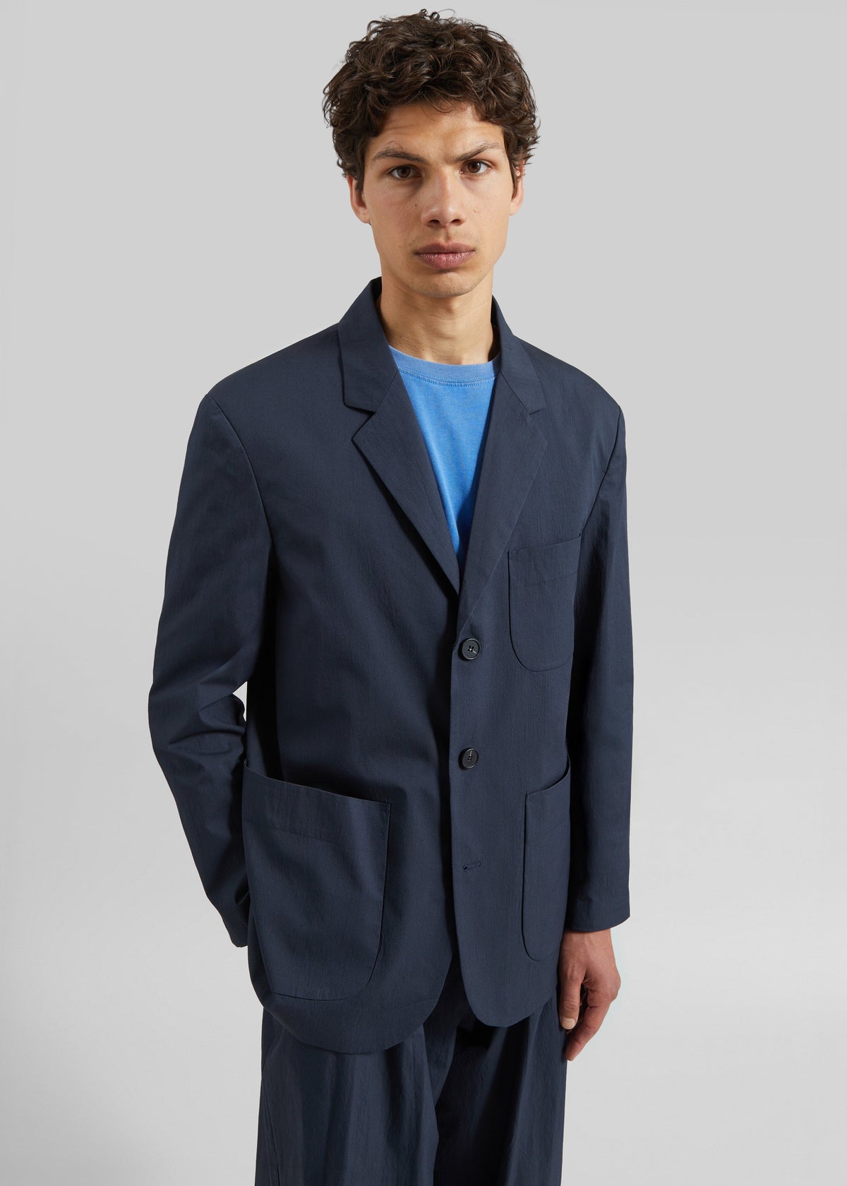 Osaka Single Breasted Blazer - Navy - 6
