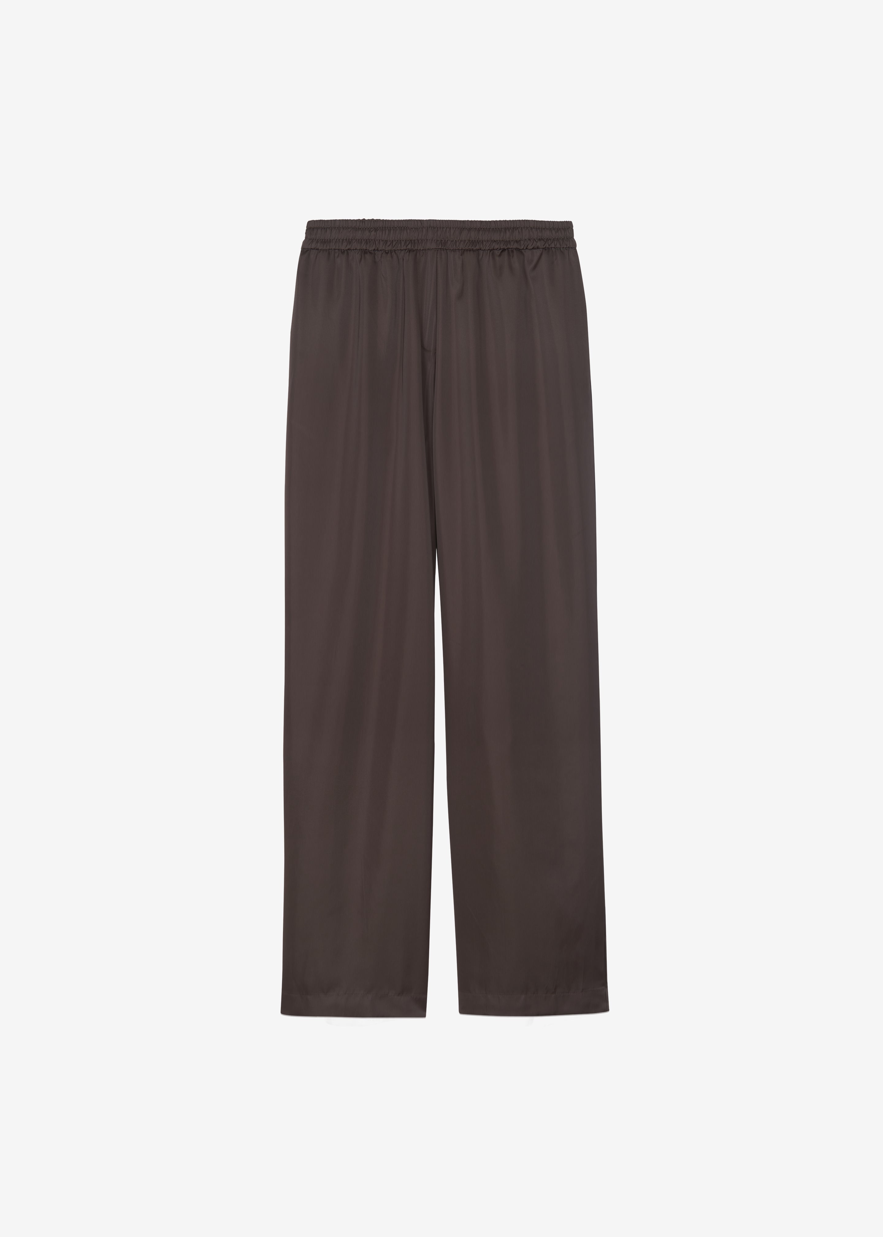Oskel Satin Pants - Brown - 9