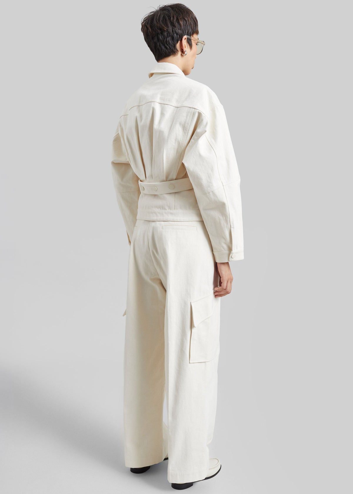 Oslo Cotton Cinched Jacket - Beige - 8