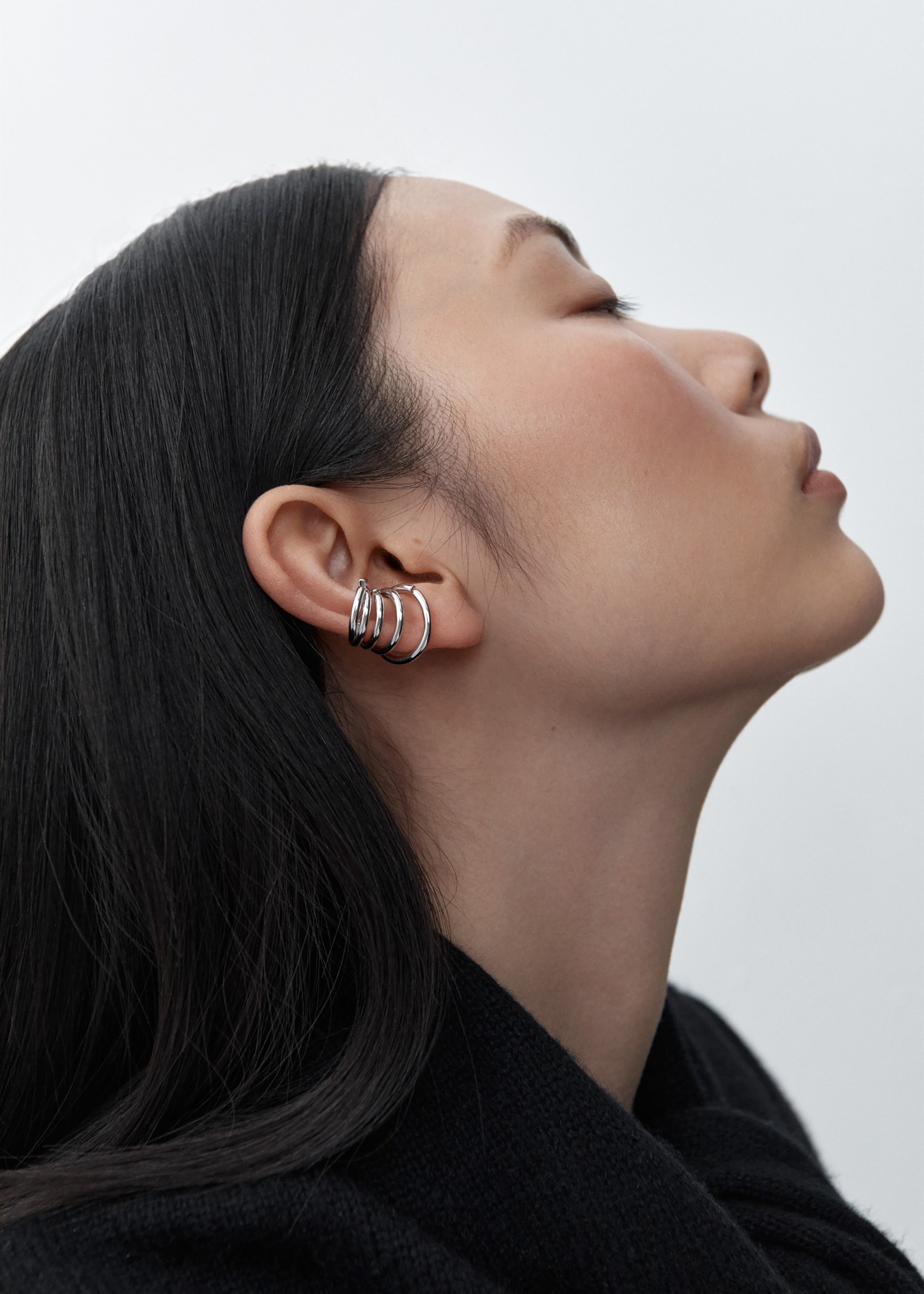 Otiumberg Chaos Ear Cuff - Silver - 1
