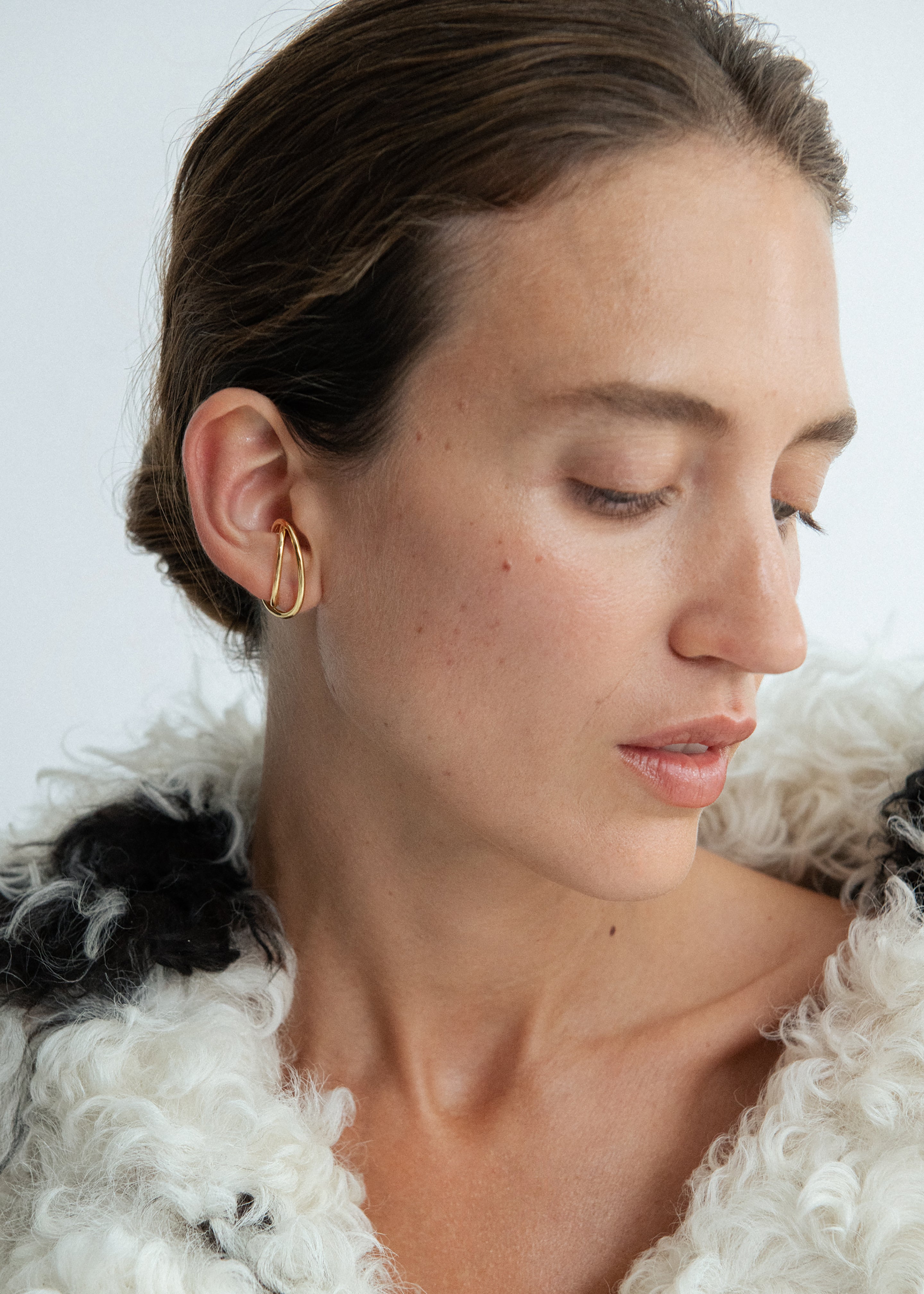 Otiumberg Dual Curve Ear Cuff - Gold - 1