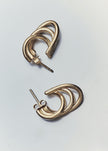 Otiumberg Gathered Sonder Hoops - Gold