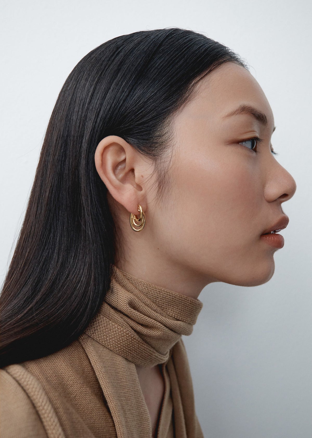 Otiumberg Gathered Sonder Hoops - Gold - 2
