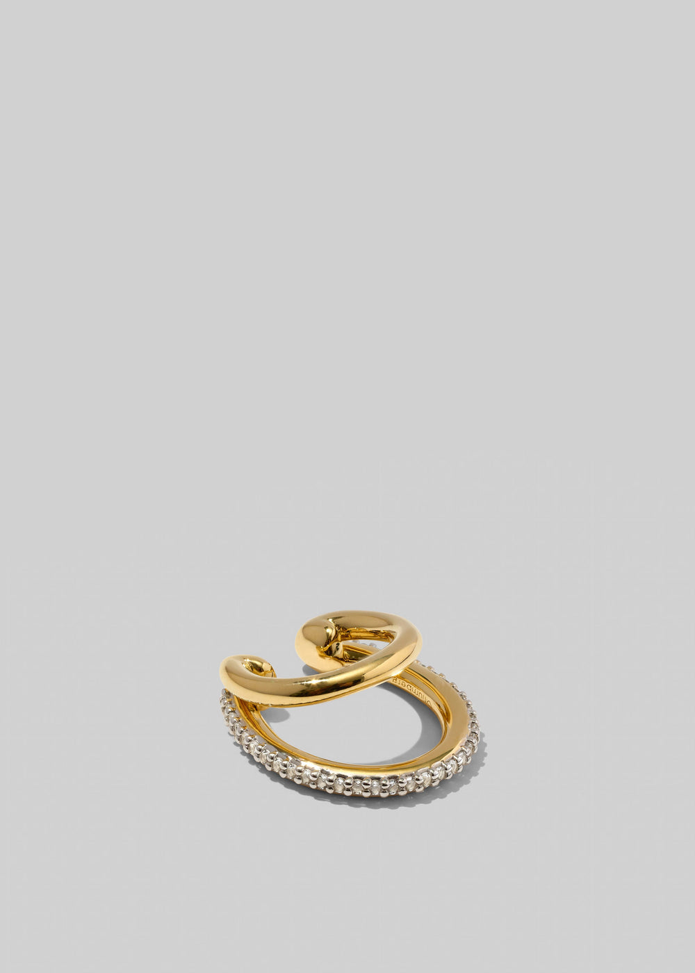 Otiumberg Pave Double Ear Cuff - Gold