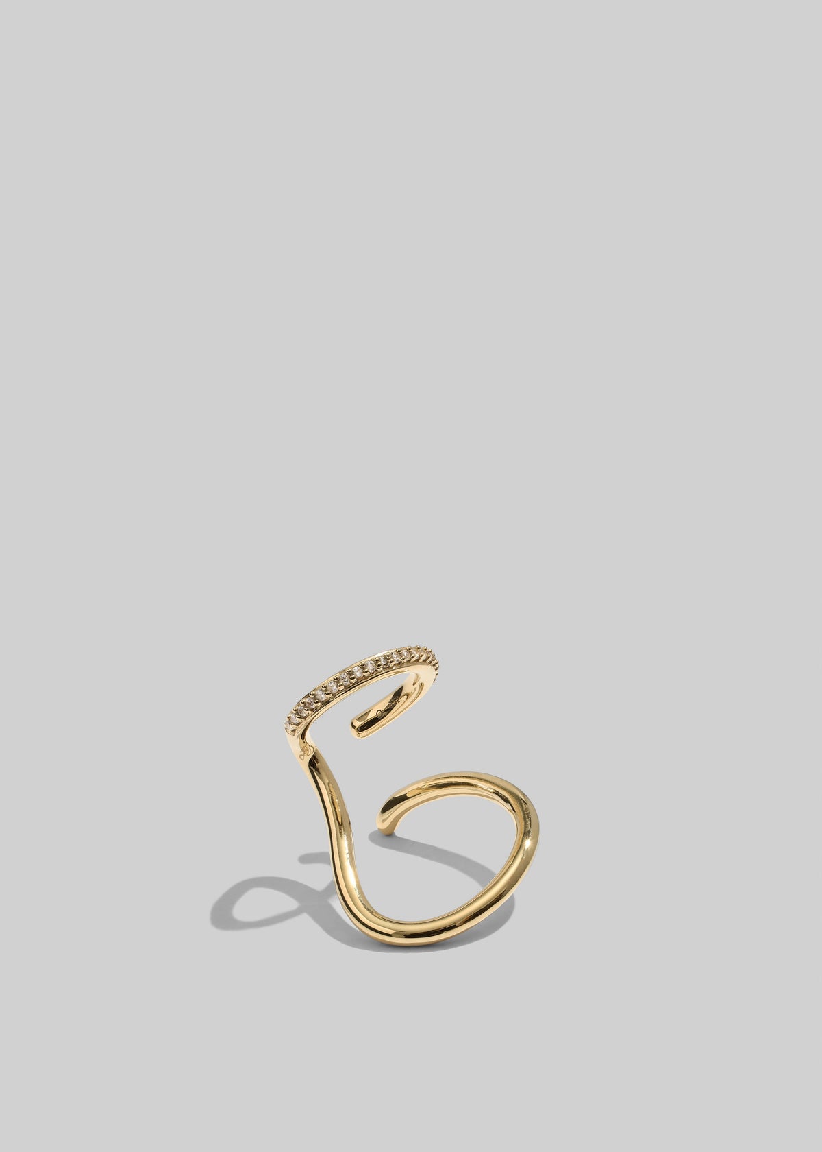 Otiumberg Pavé Sonder Ear Cuff - Gold - 2